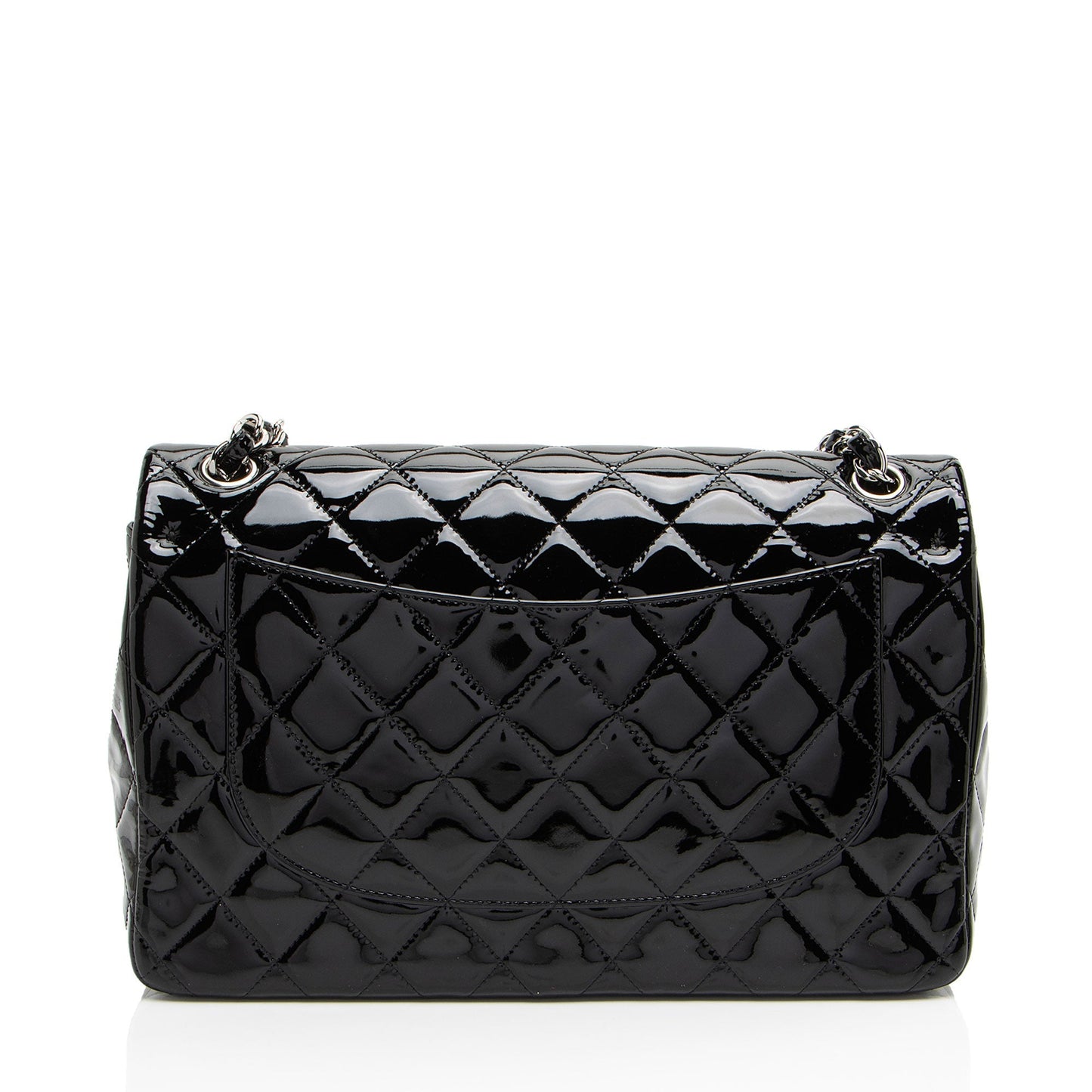 Chanel Patent Classic Jumbo Double Flap Leather Shoulder Bag
