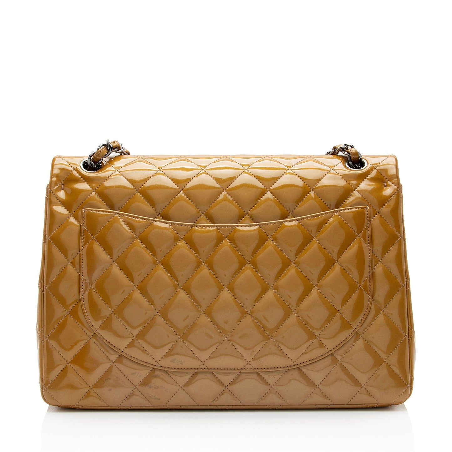 Chanel Patent Classic Maxi Double Flap Leather Shoulder Bag