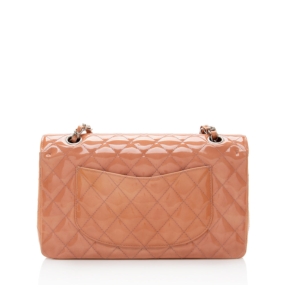 Chanel Patent Classic Double Flap SHF Leather Shoulder Bag