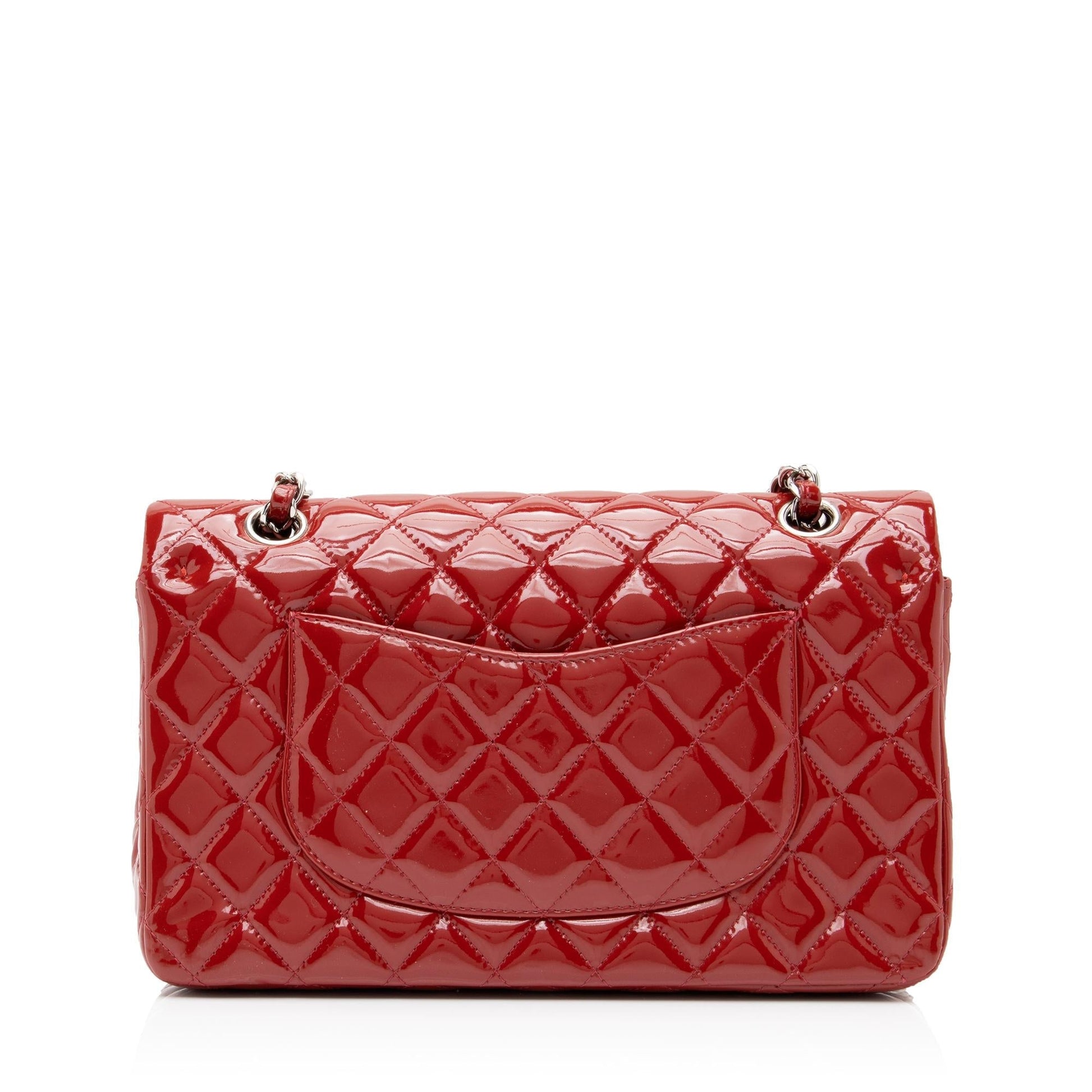 Chanel Patent Classic Double Flap SHF-93kOxH Leather Shoulder Bag