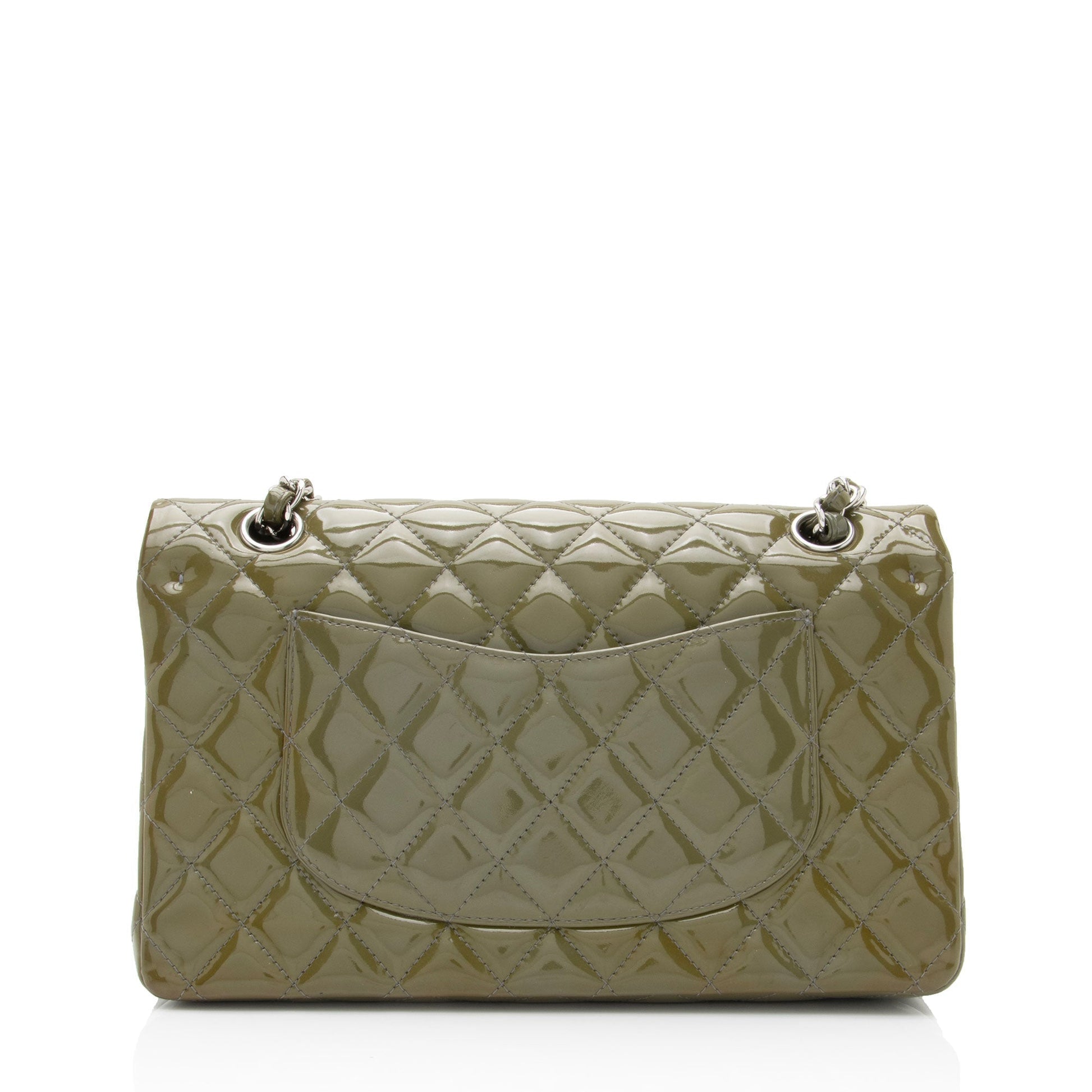 Chanel Patent Classic Double Flap Leather Shoulder Bag