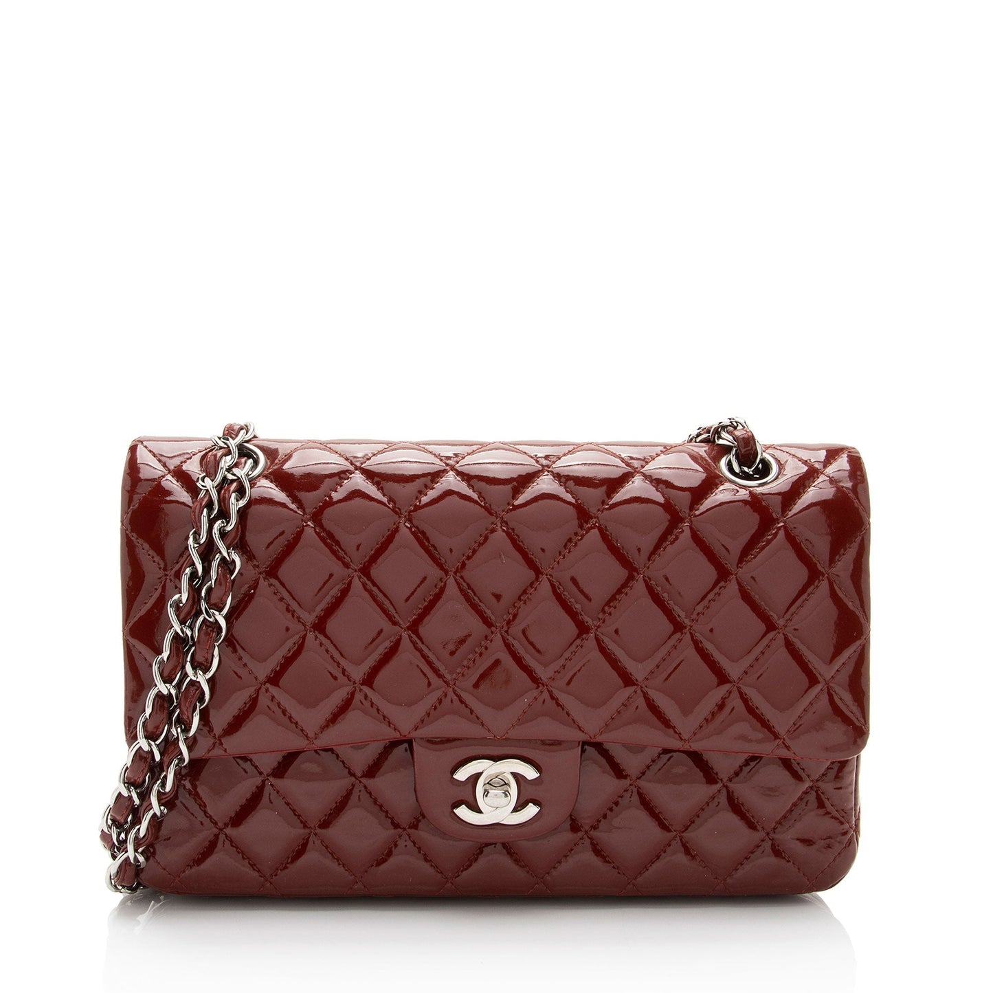 Chanel Patent Classic Double Flap SHF-BwsnL1 Leather Shoulder Bag