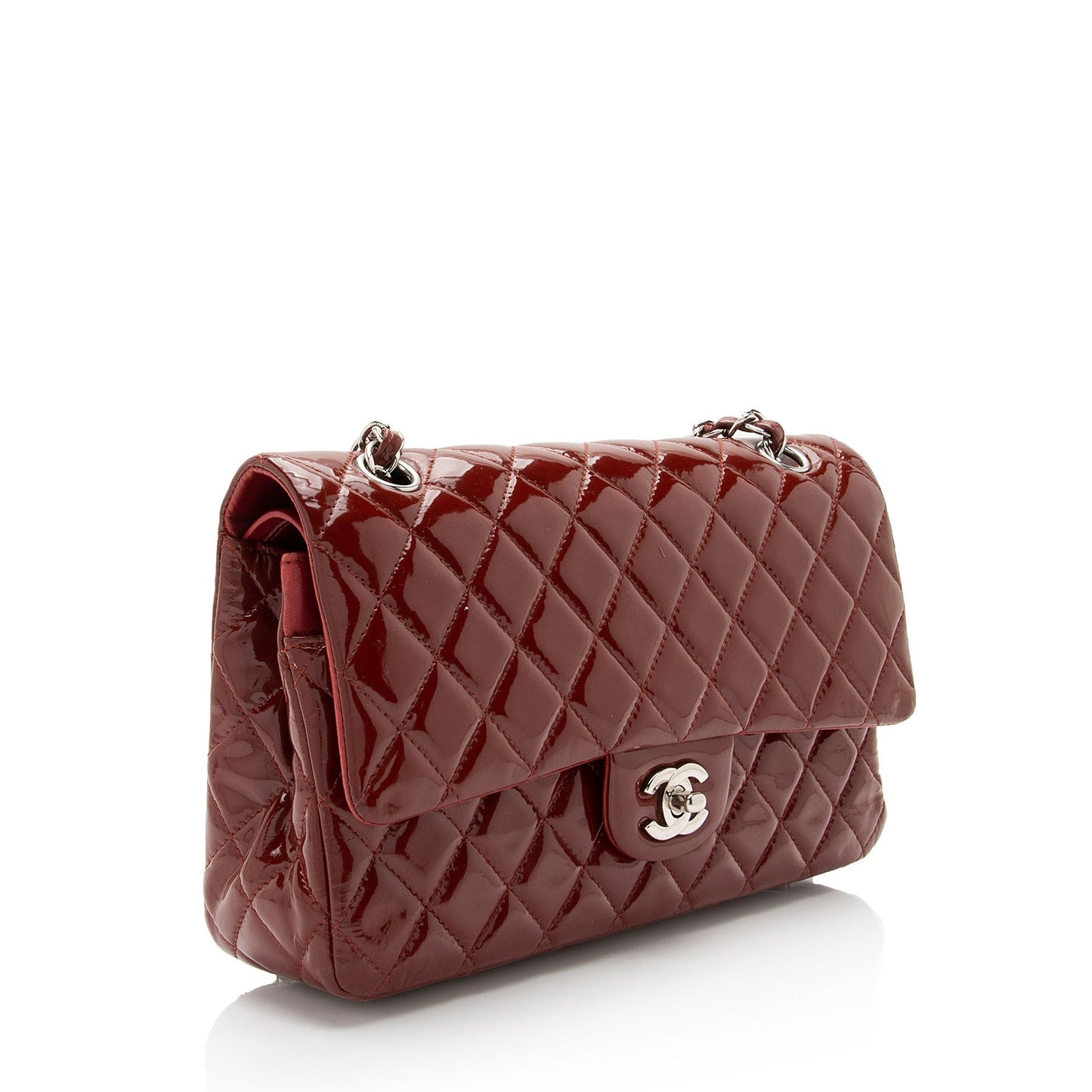 Chanel Patent Classic Double Flap SHF-BwsnL1 Leather Shoulder Bag