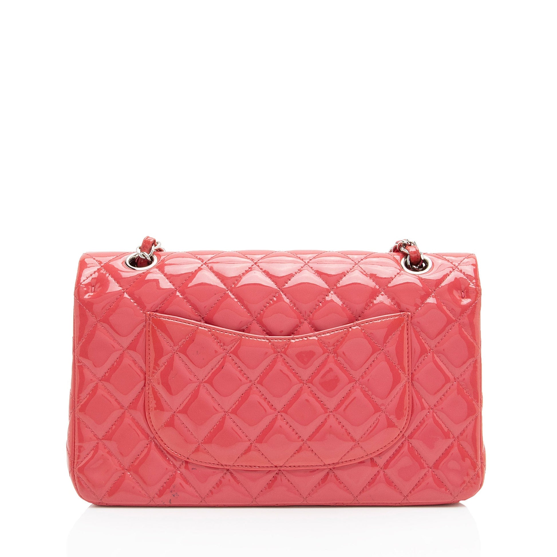 Chanel Patent Classic Double Flap SHF-4dhv1Q Leather Shoulder Bag