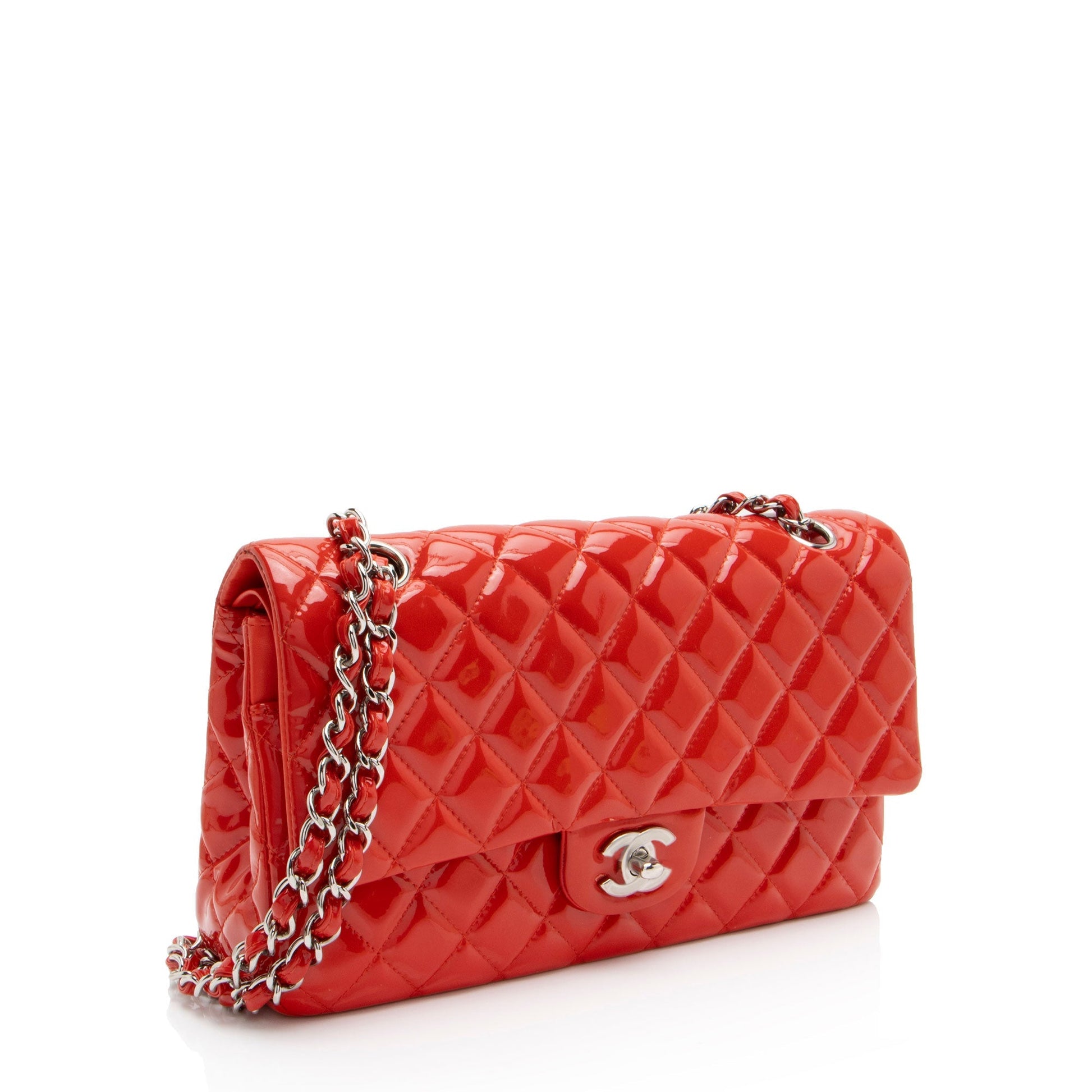 Chanel Patent Classic Double Flap SHF-N0PJ3H Leather Shoulder Bag
