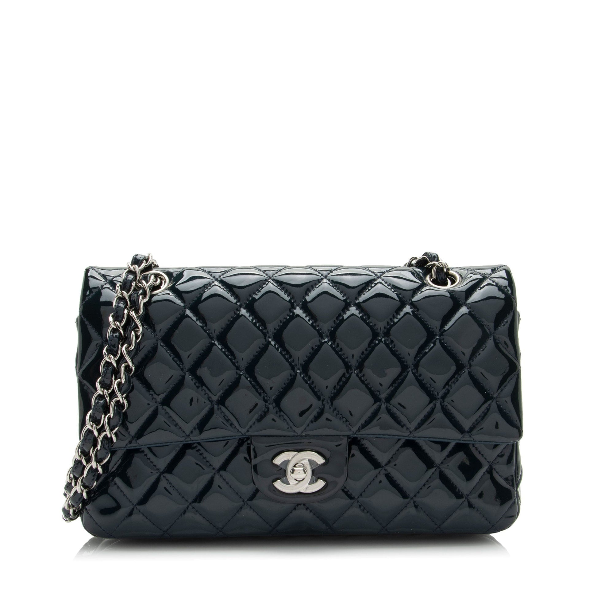 Chanel Patent Classic Double Flap SHF-lLuqxa Leather Shoulder Bag
