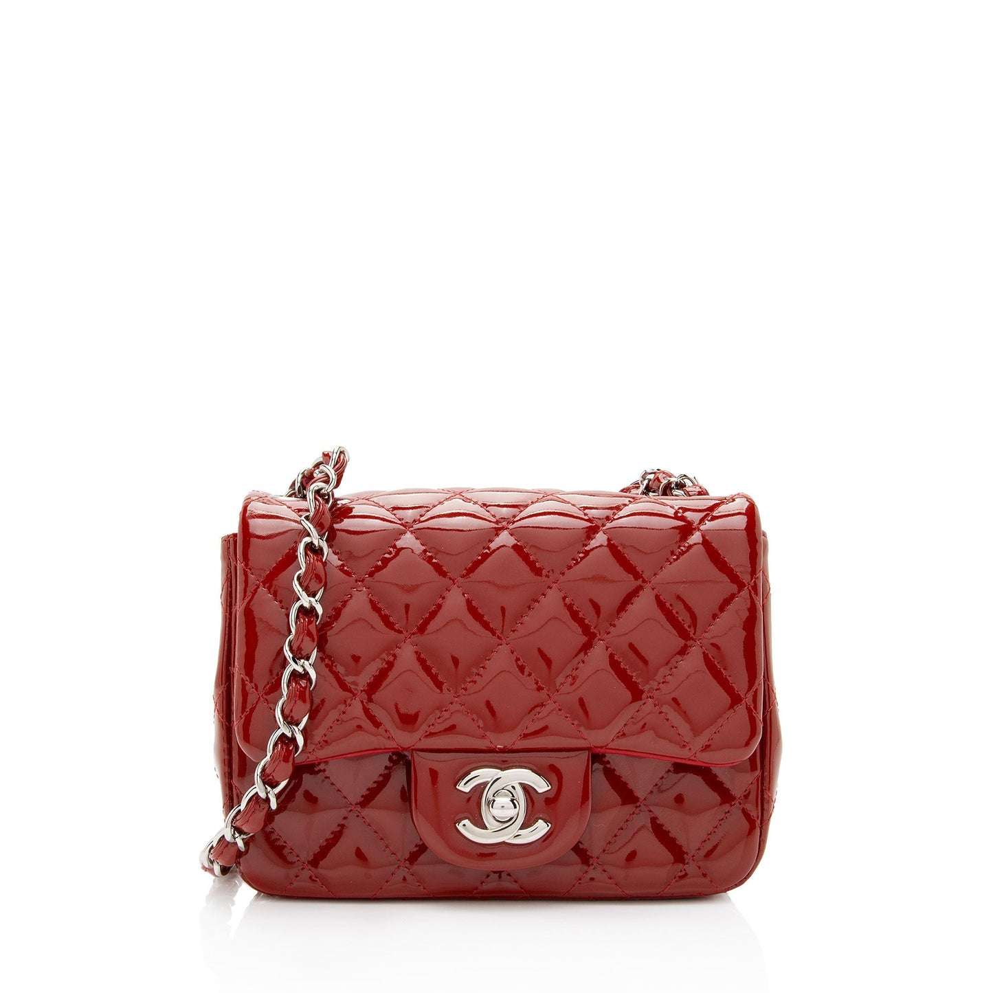 Chanel Patent Classic Square Flap SHF-XYG7aO Leather Shoulder Bag