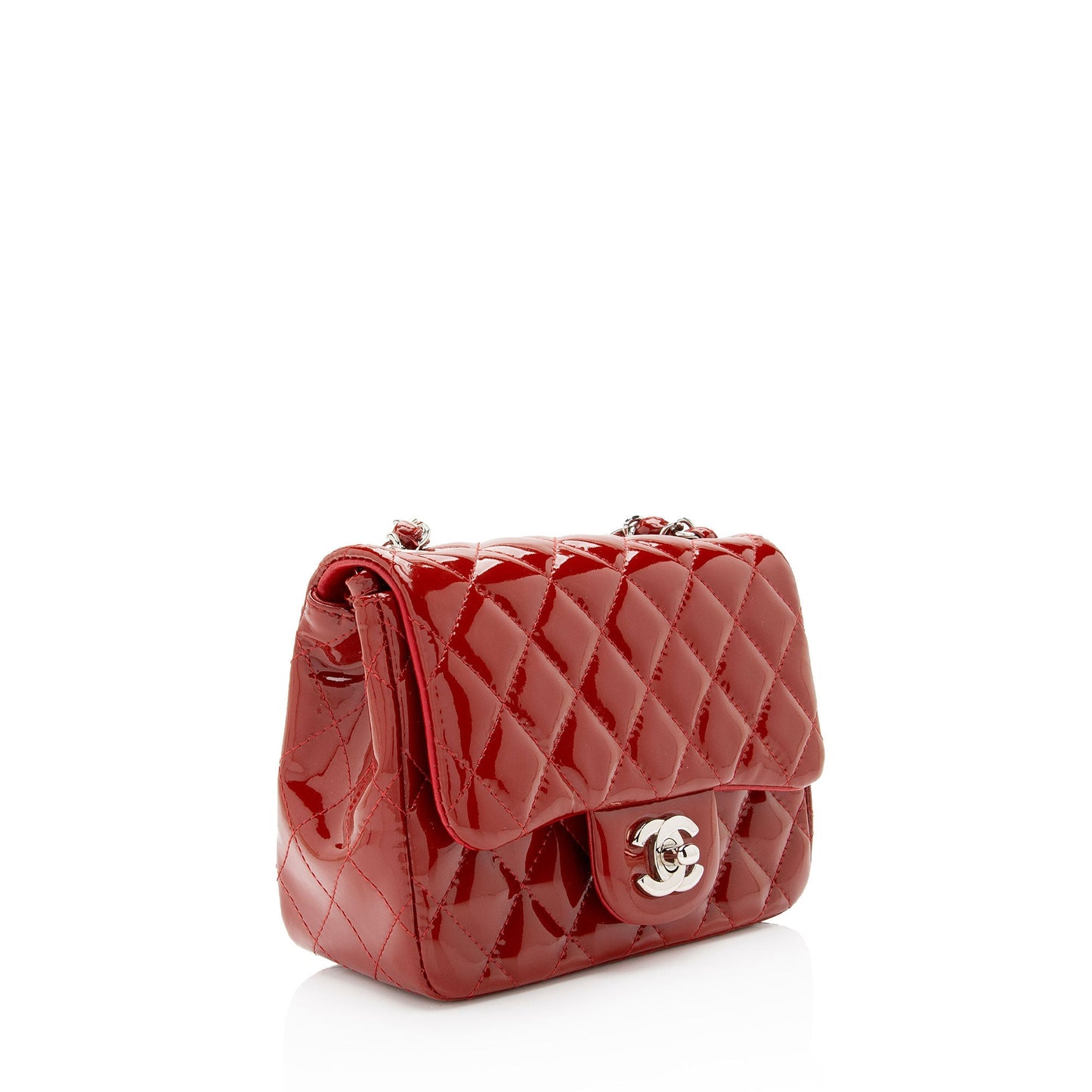 Chanel Patent Classic Square Flap SHF-XYG7aO Leather Shoulder Bag