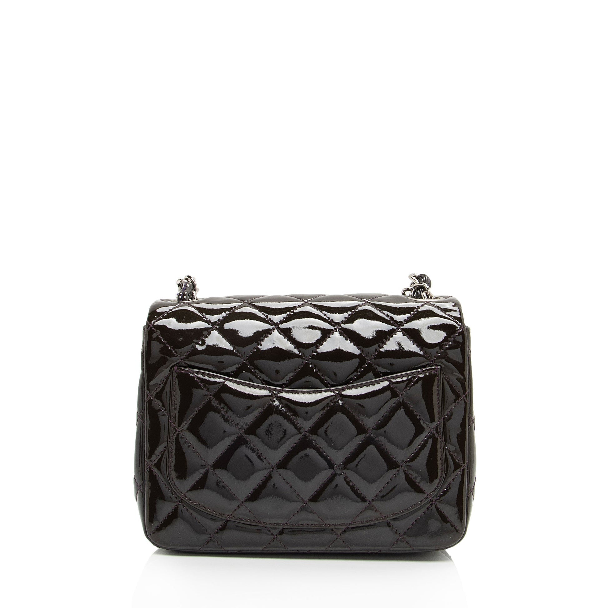 Chanel Patent Classic Square Flap SHF-Ejwny1 Leather Shoulder Bag