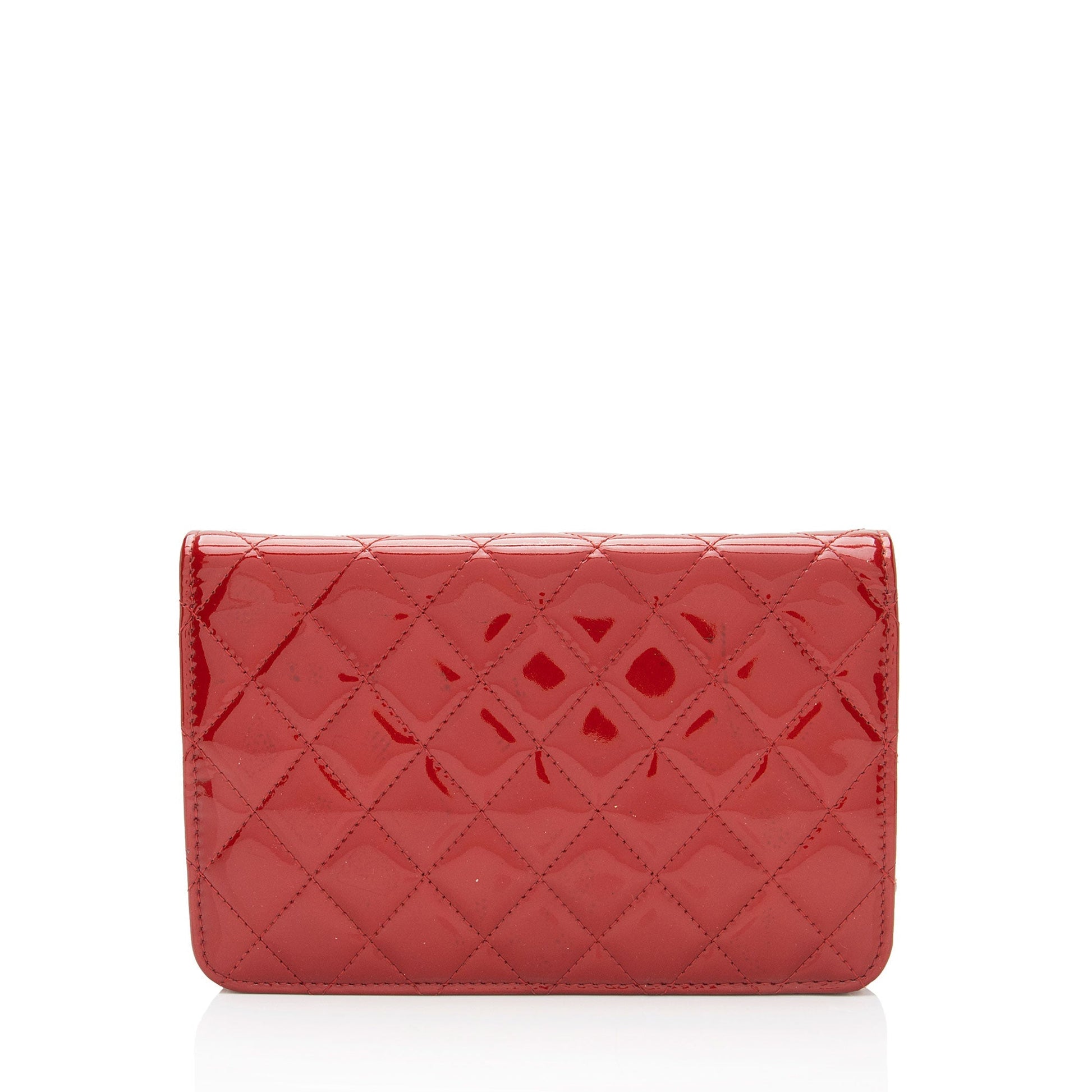 Chanel Patent Classic on SHF-kZcSTK Leather Wallet Case