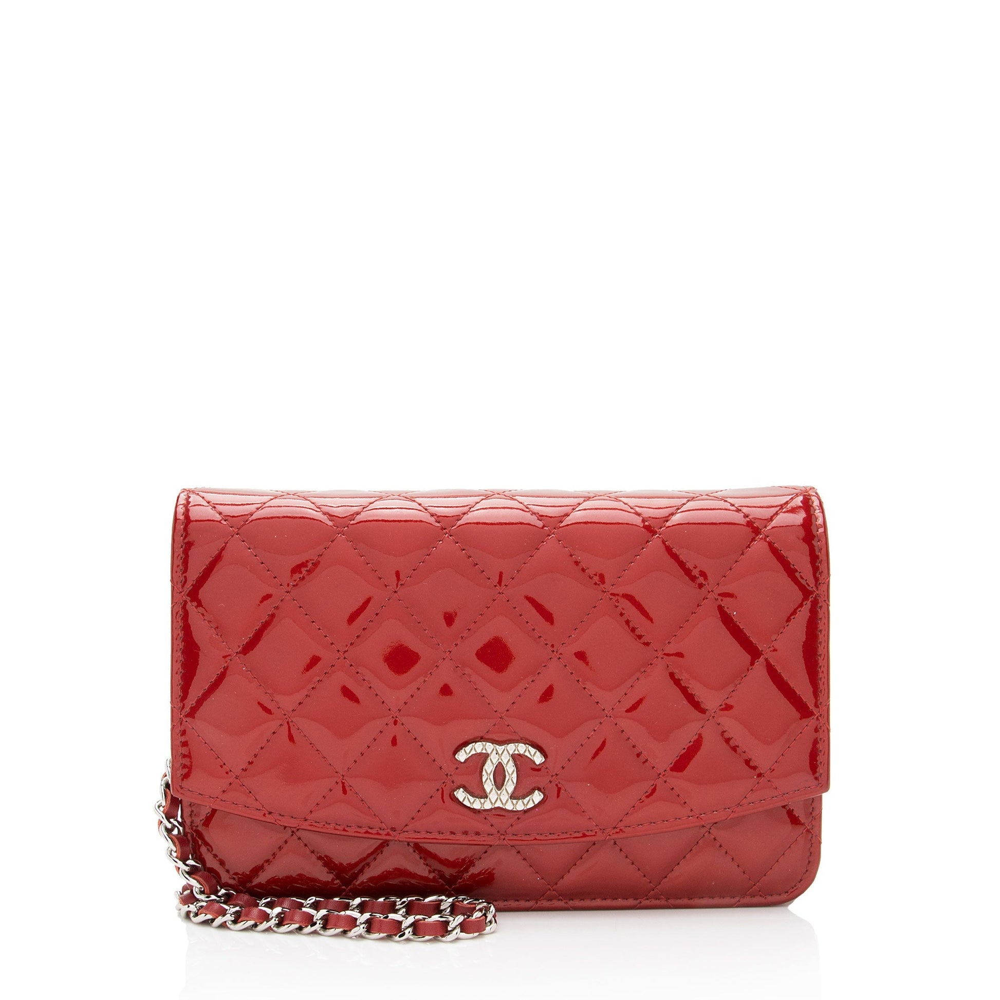 Chanel Patent Classic on SHF-kZcSTK Leather Wallet Case