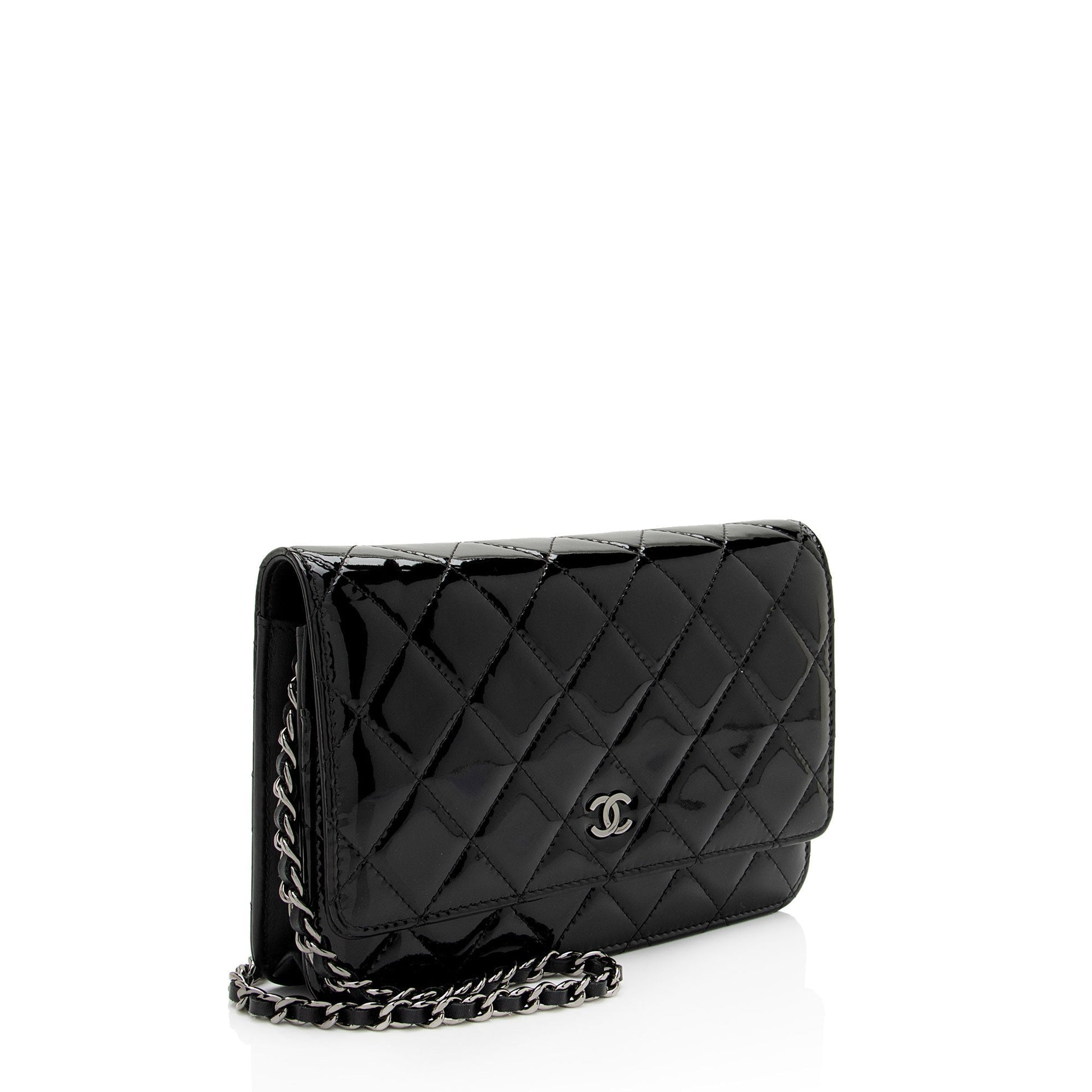 Chanel Patent Classic on SHF-8fowjN Leather Wallet Case