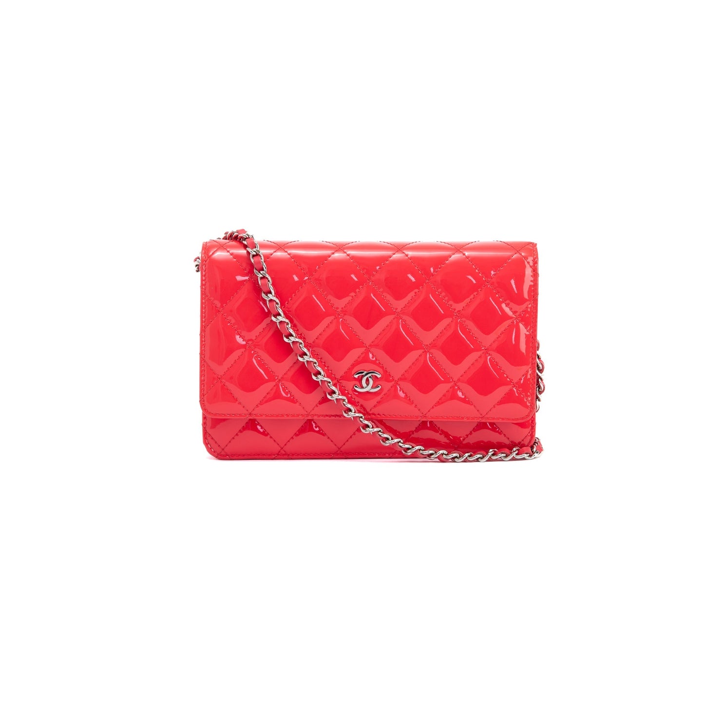 Chanel Patent Classic on Leather Wallet Case Authenticity Card