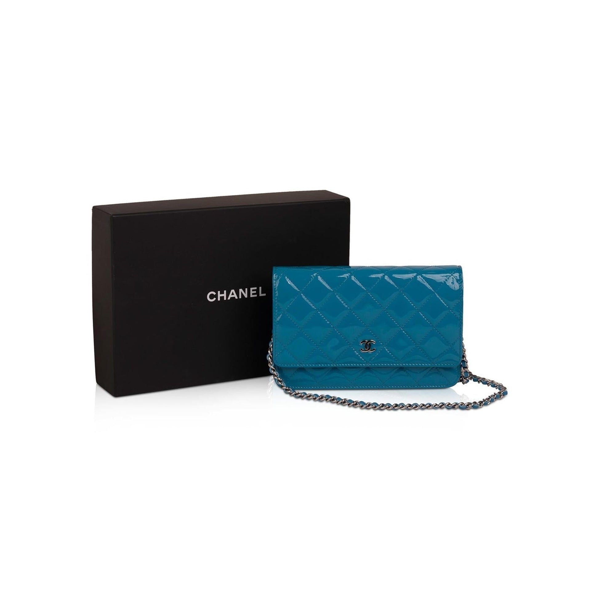 Chanel Patent Classic on Leather Wallet Case