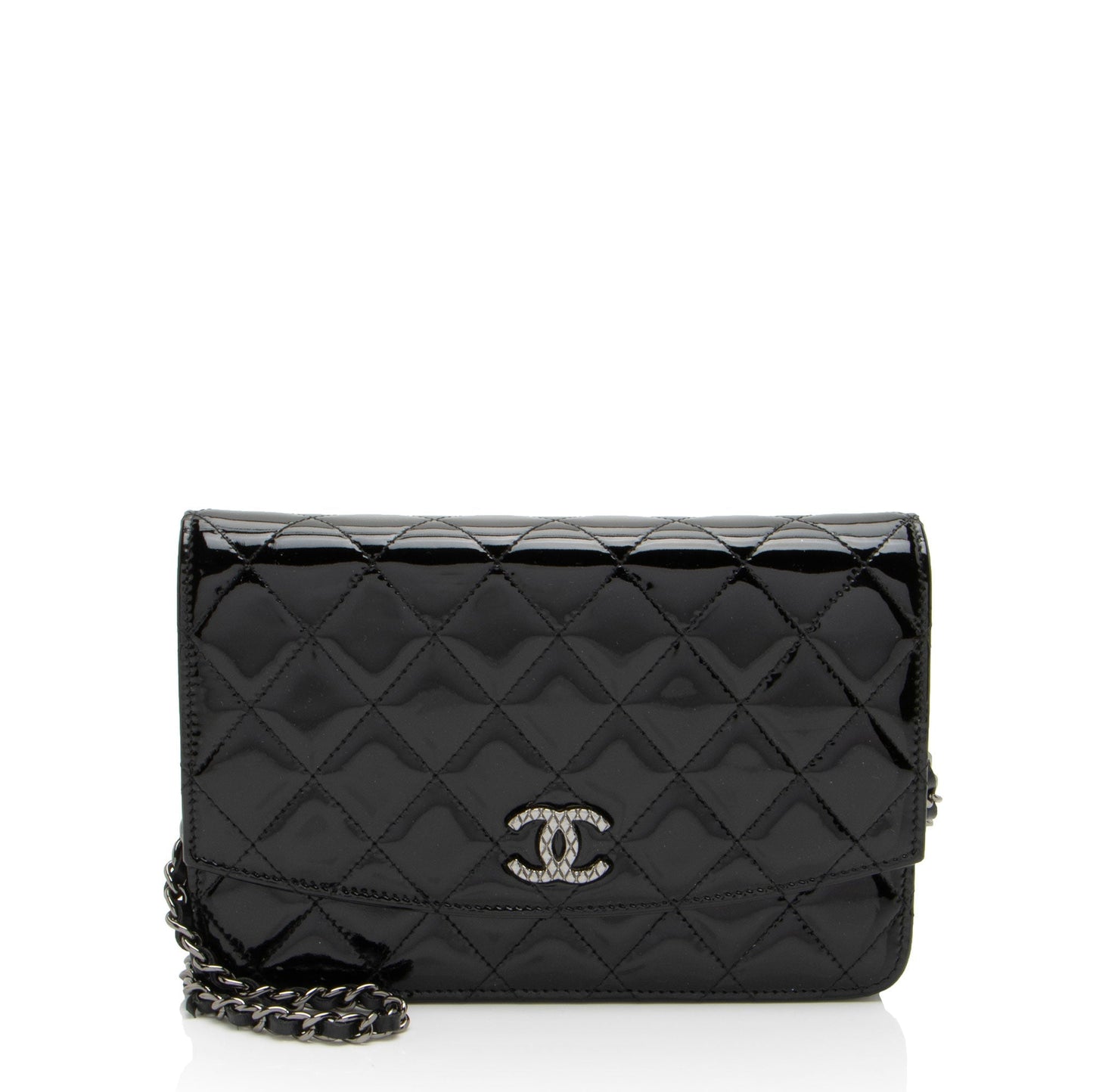 Chanel Patent Classic on Leather Wallet Case