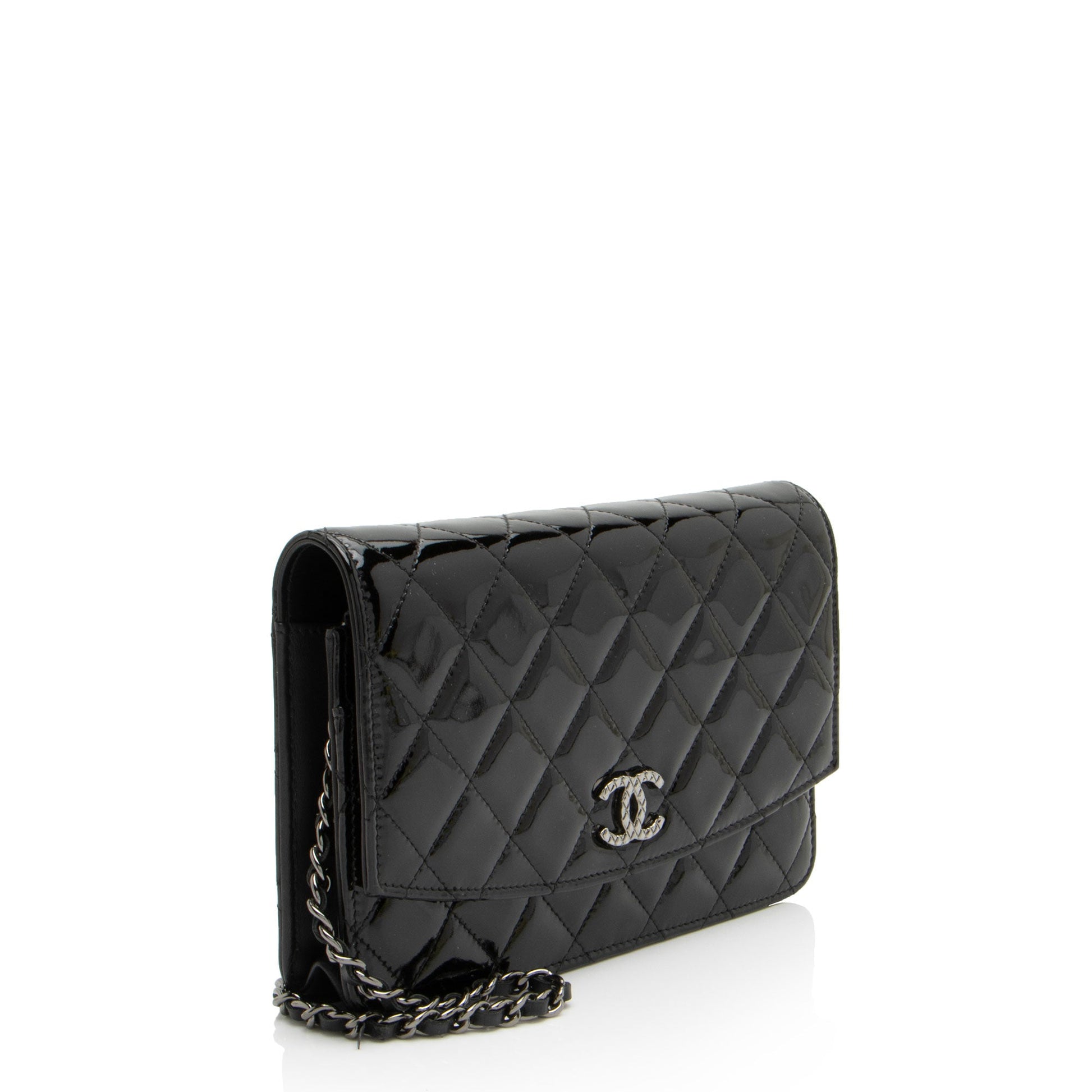 Chanel Patent Classic on Leather Wallet Case