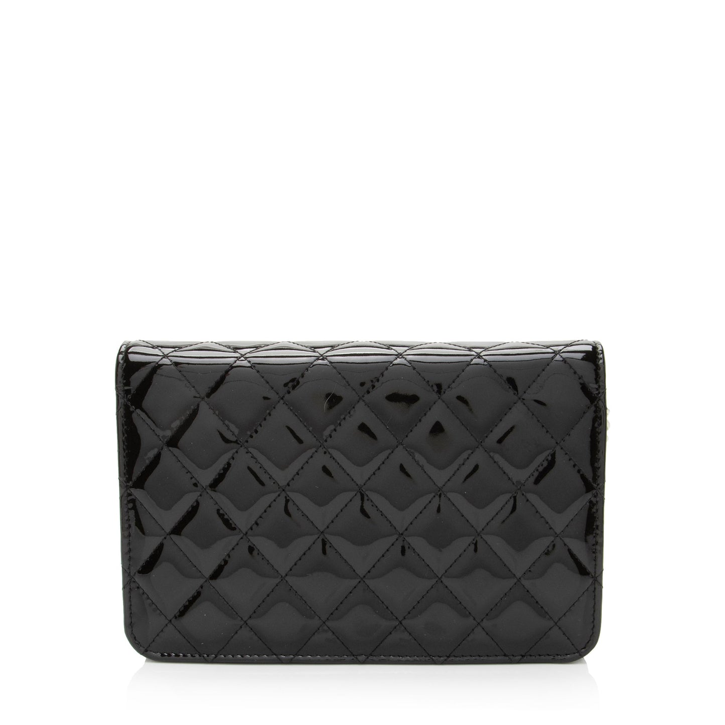 Chanel Patent Classic on Leather Wallet Case Chain 1