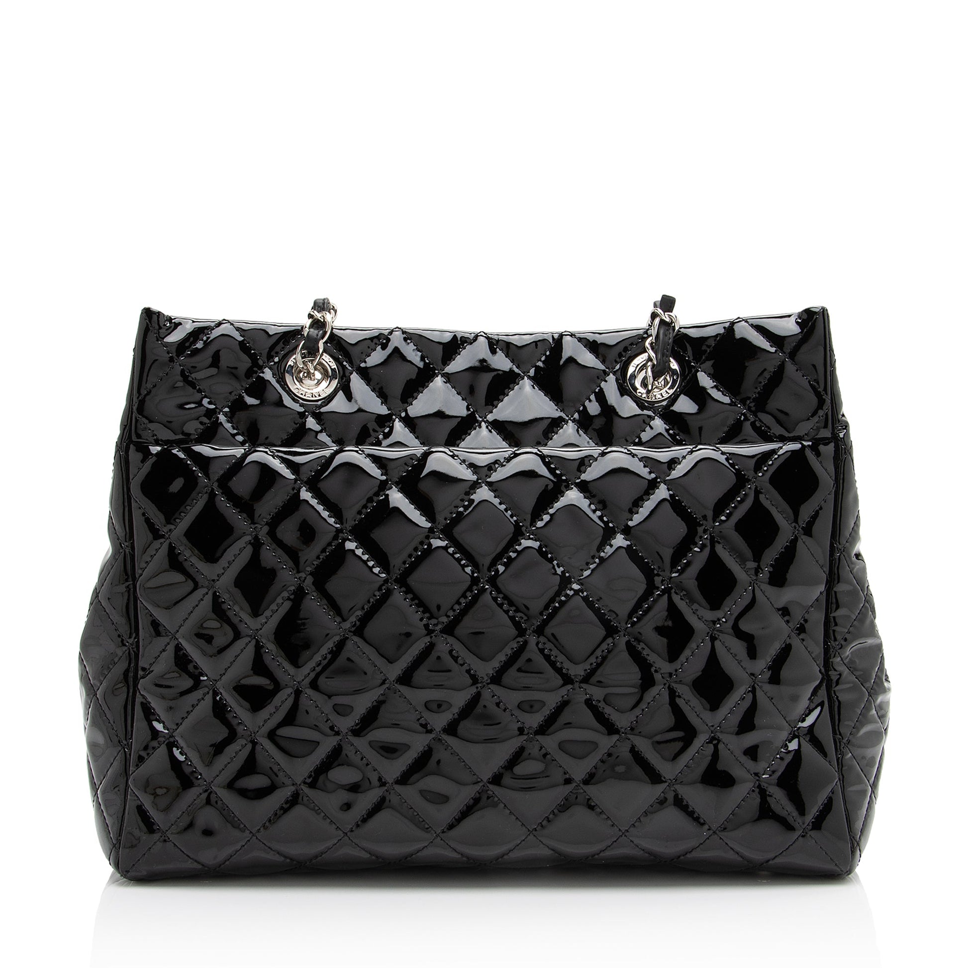 Chanel Patent Coco Shine SHF Leather Tote Bag