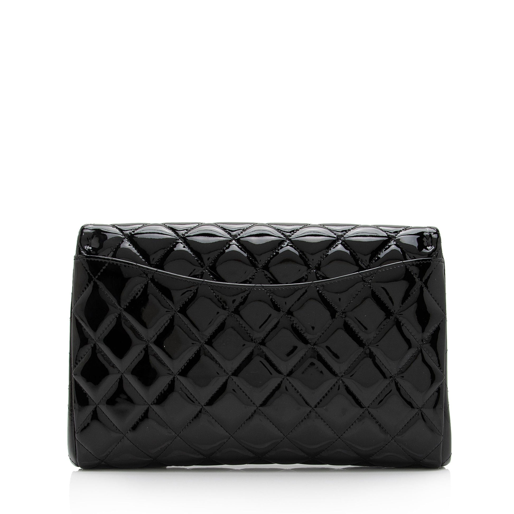 Chanel Patent Flap on SHF-9c9WQx Leather Clutch Bag