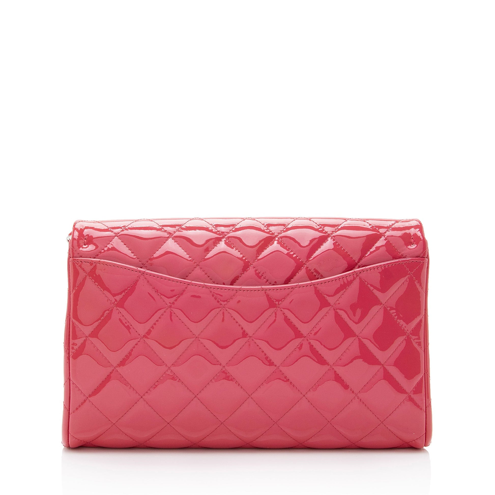 Chanel Patent Flap on SHF-IZbriv Leather Clutch Bag