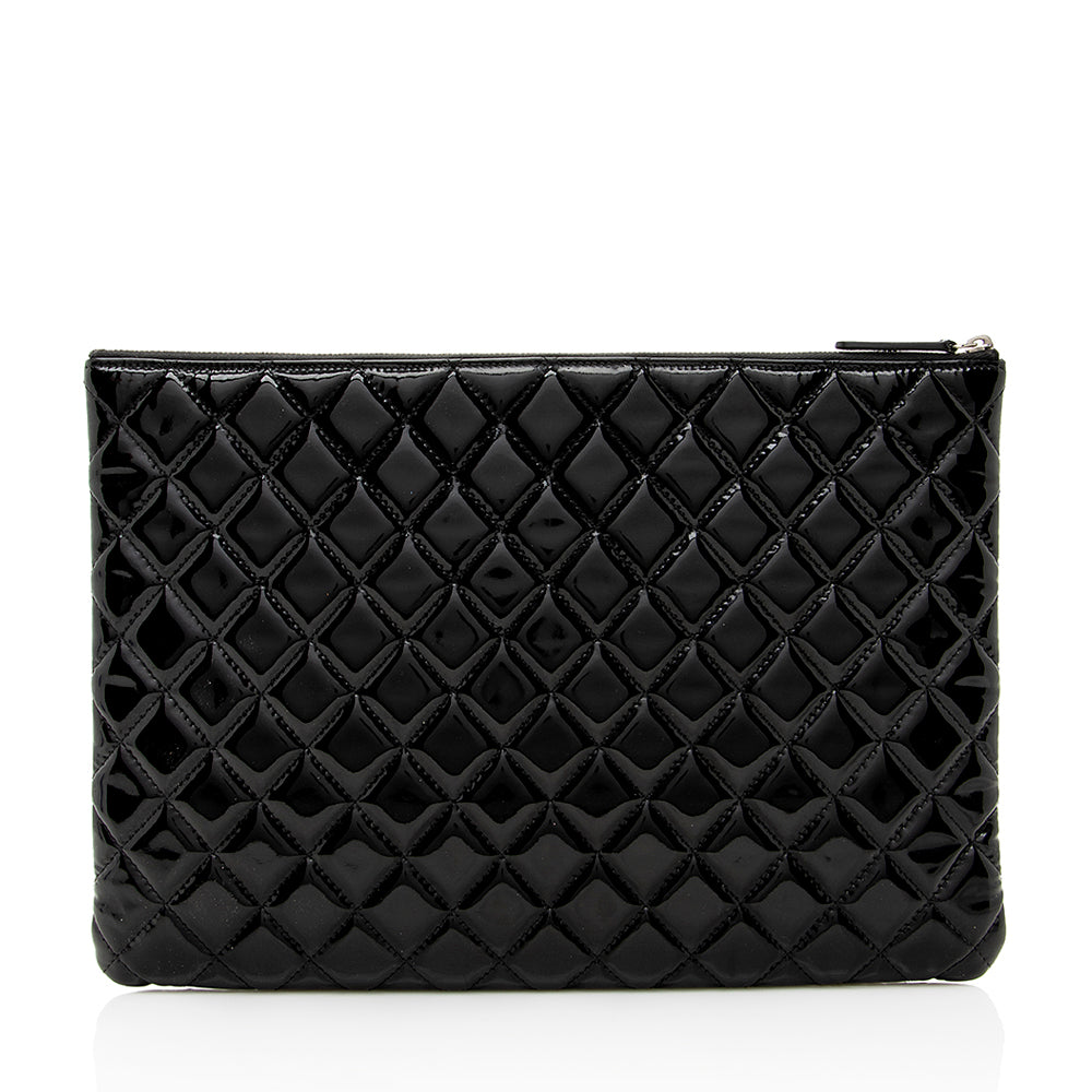 Chanel Patent O- SHF Leather Handbag