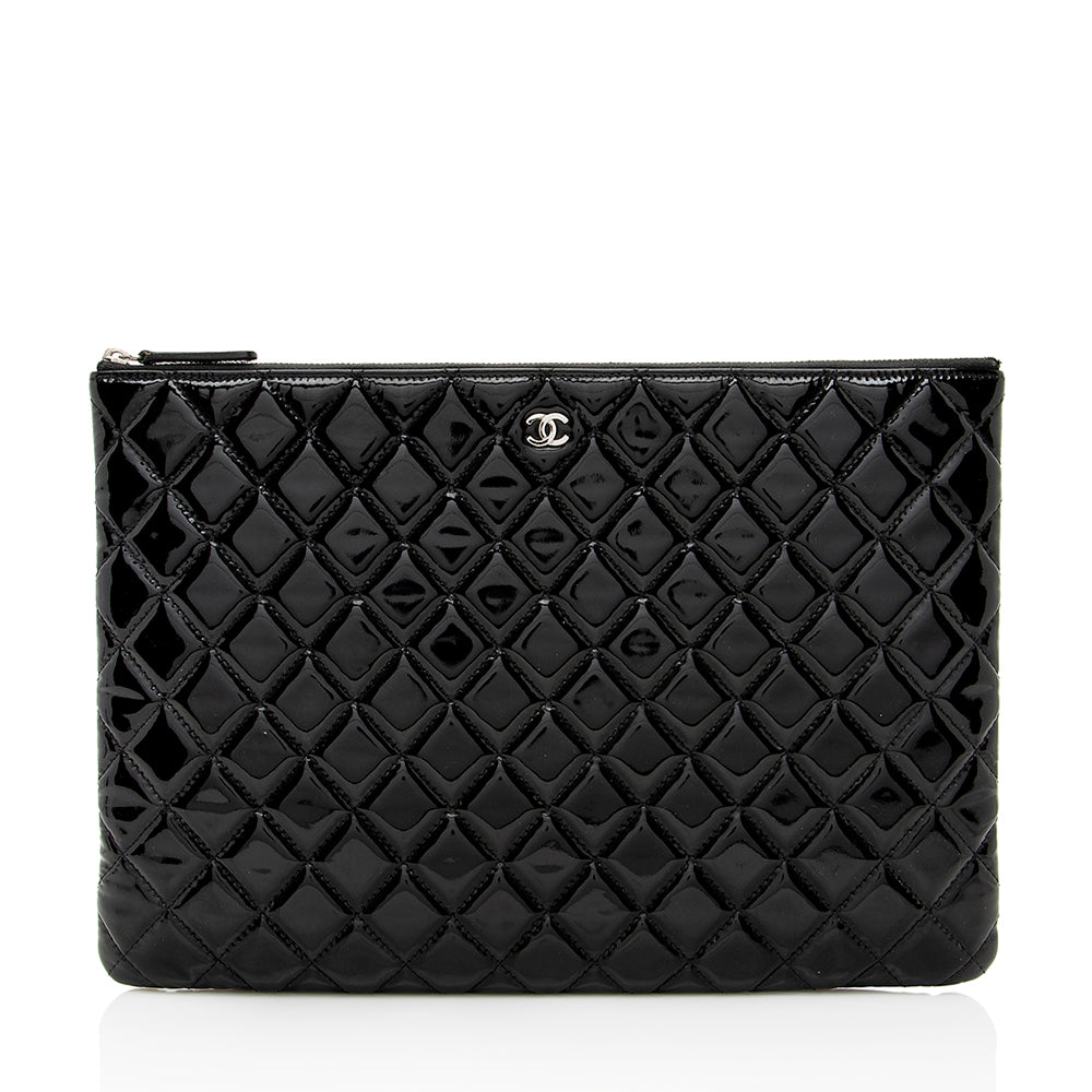 Chanel Patent O- SHF Leather Handbag