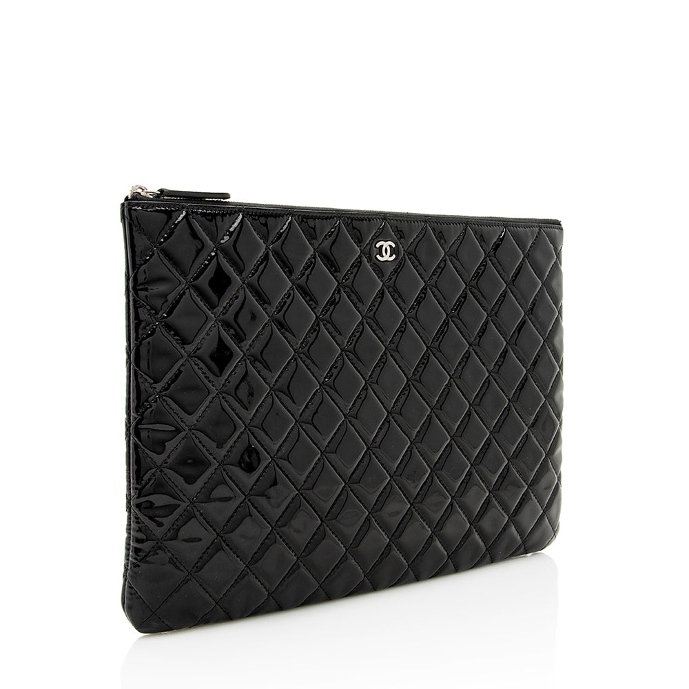 Chanel Patent O- SHF Leather Handbag