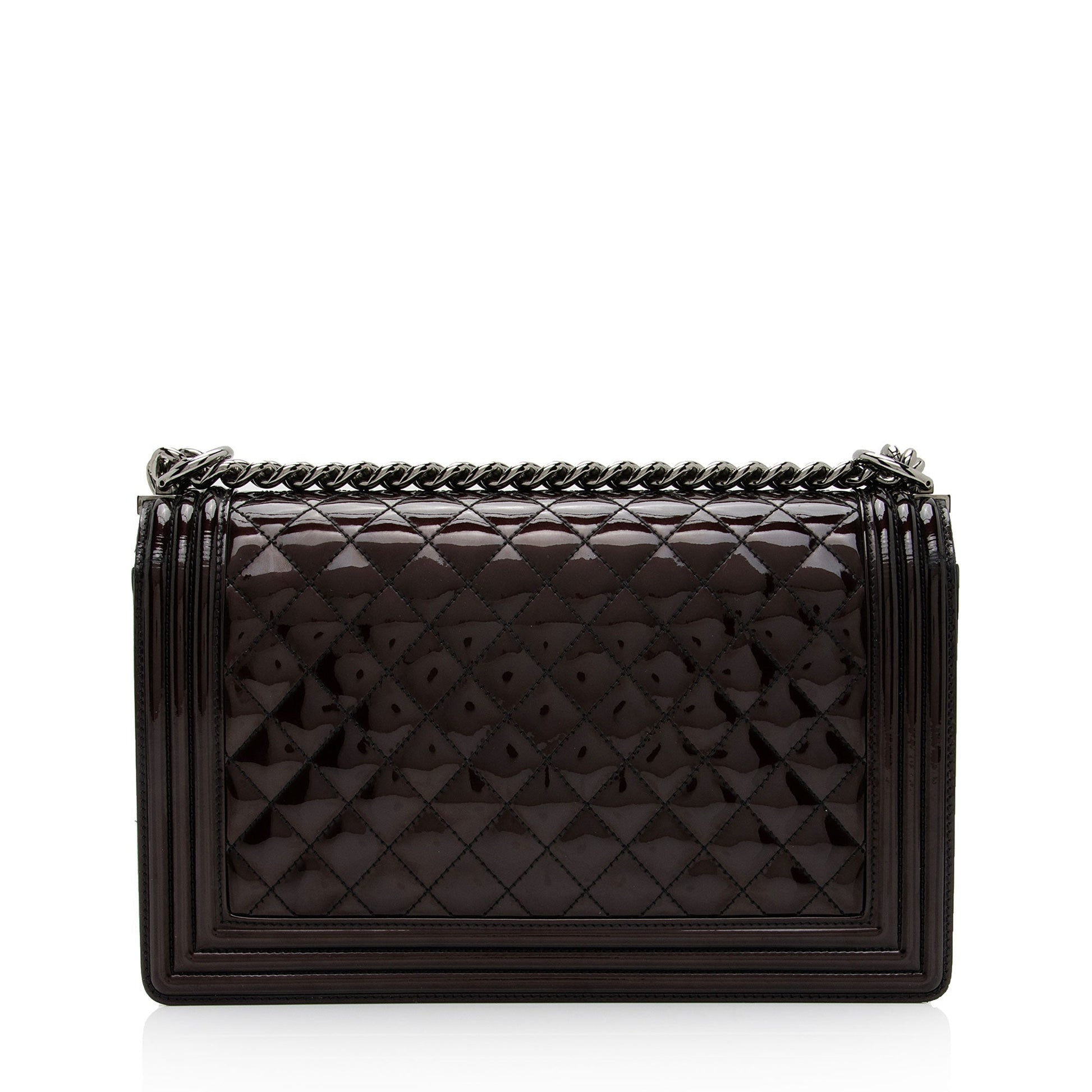 Chanel Patent New Boy SHF-IqsKqV Leather Handbag