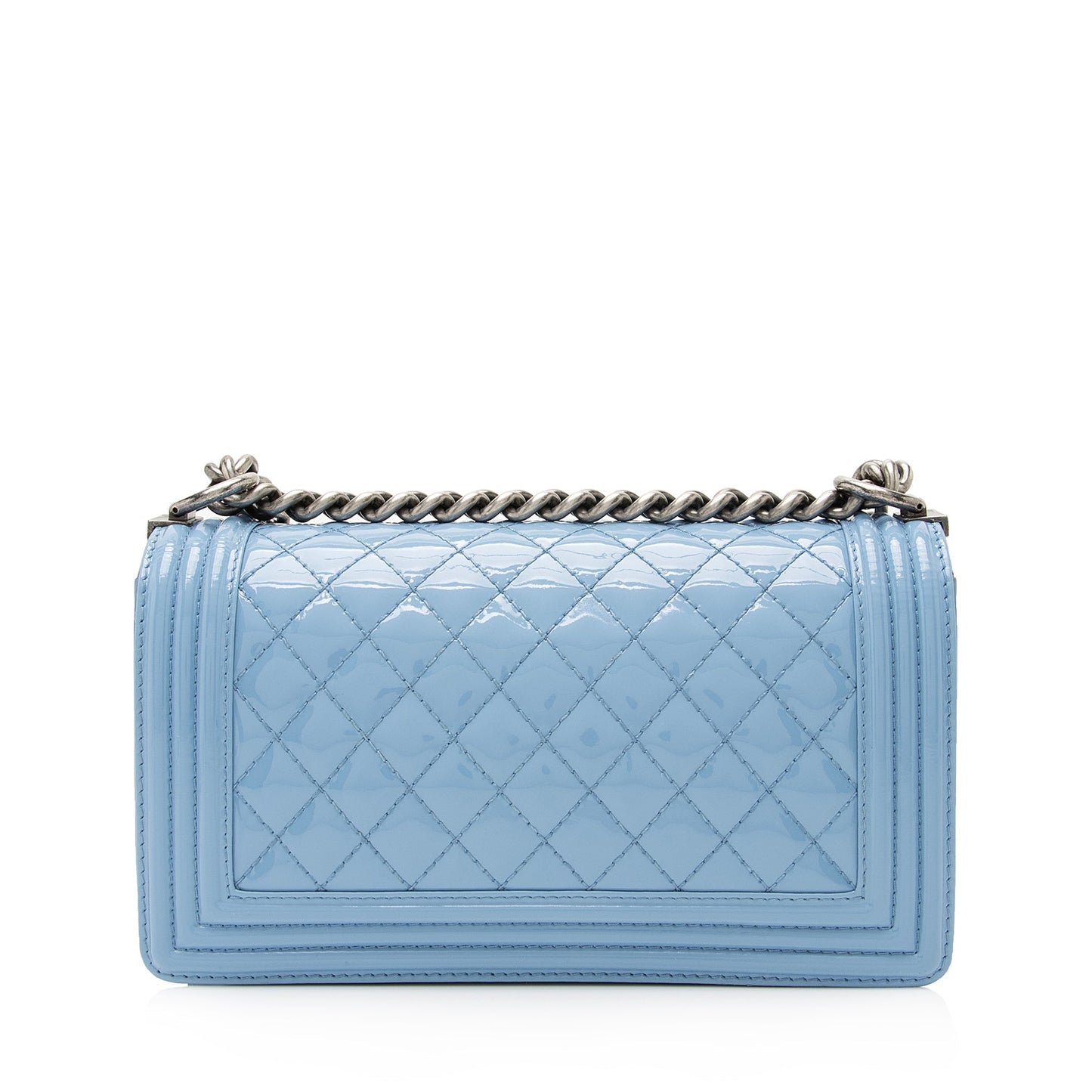 Chanel Patent Old Boy SHF Leather Handbag Bag Shf
