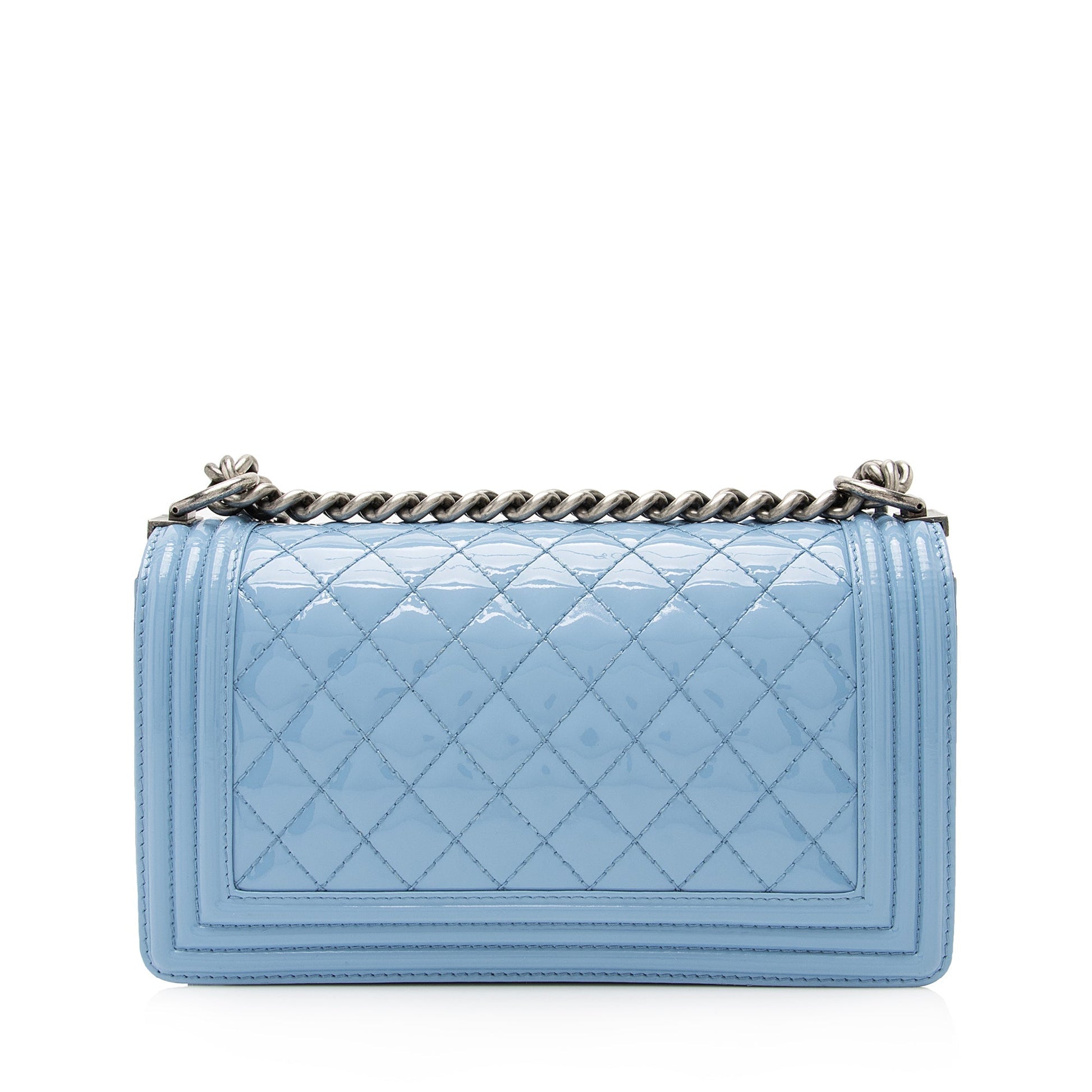 Chanel Patent Old Boy SHF Leather Handbag Bag Shf