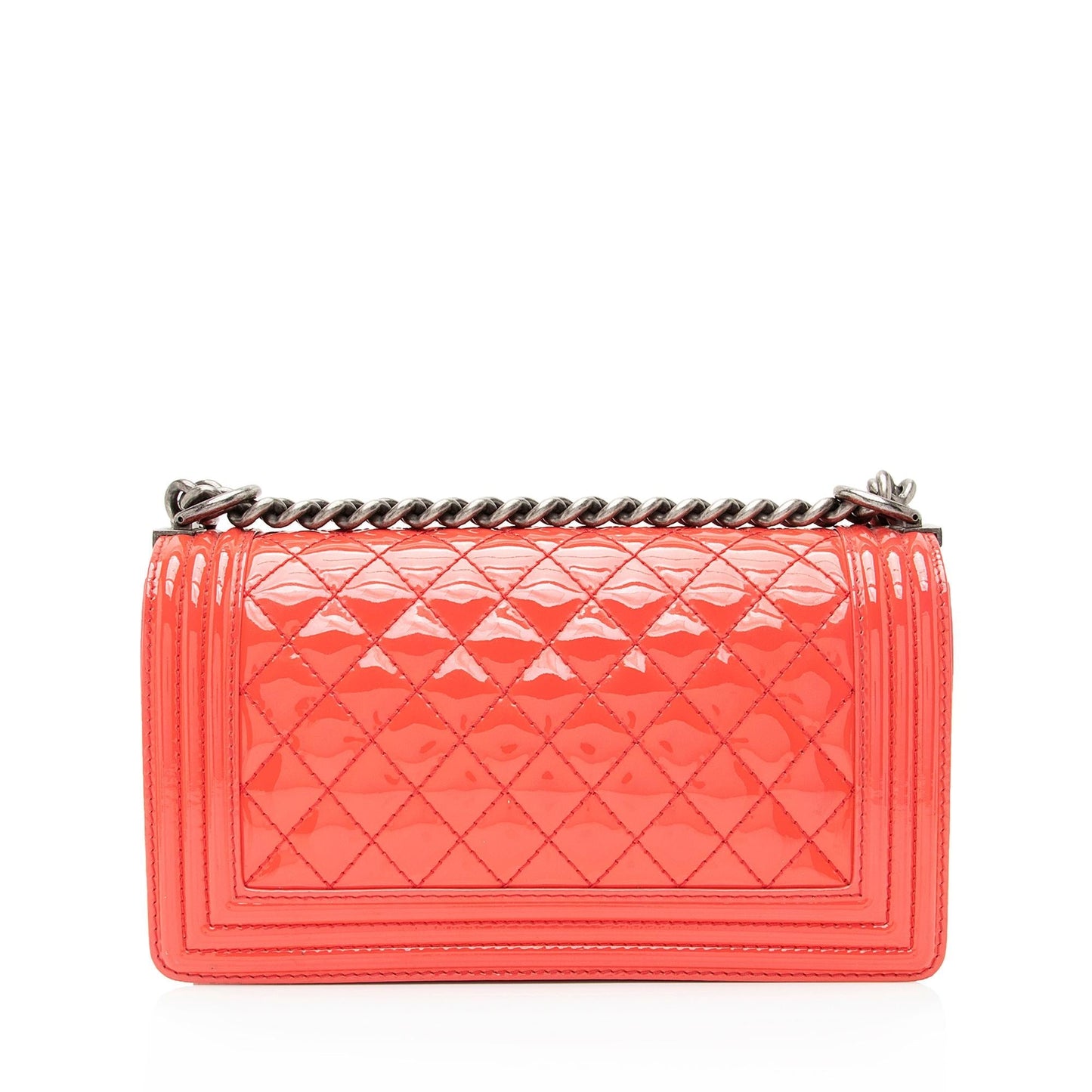 Chanel Patent Old Boy SHF Leather Handbag