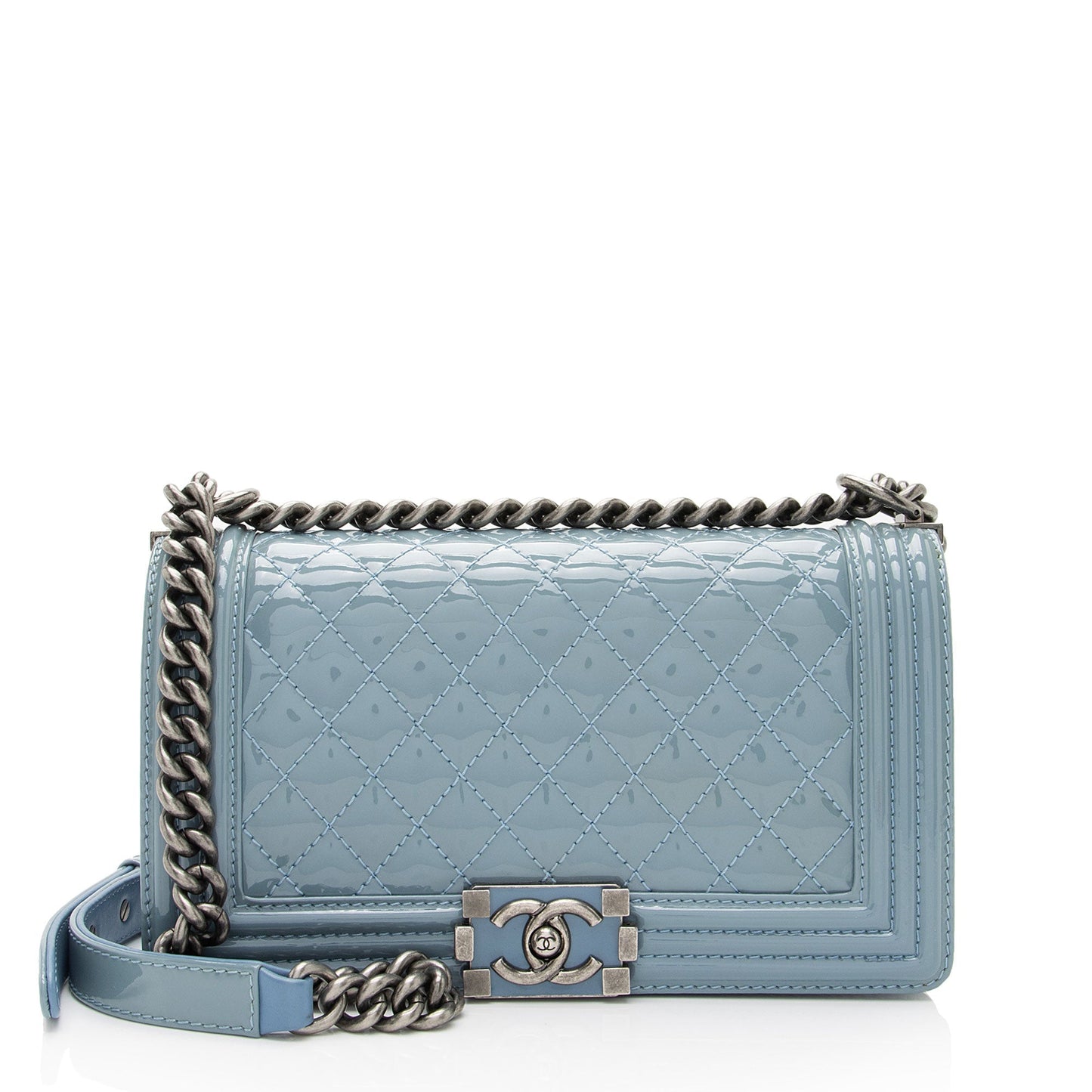 Chanel Patent Old Boy SHF-gyyIIa Leather Handbag