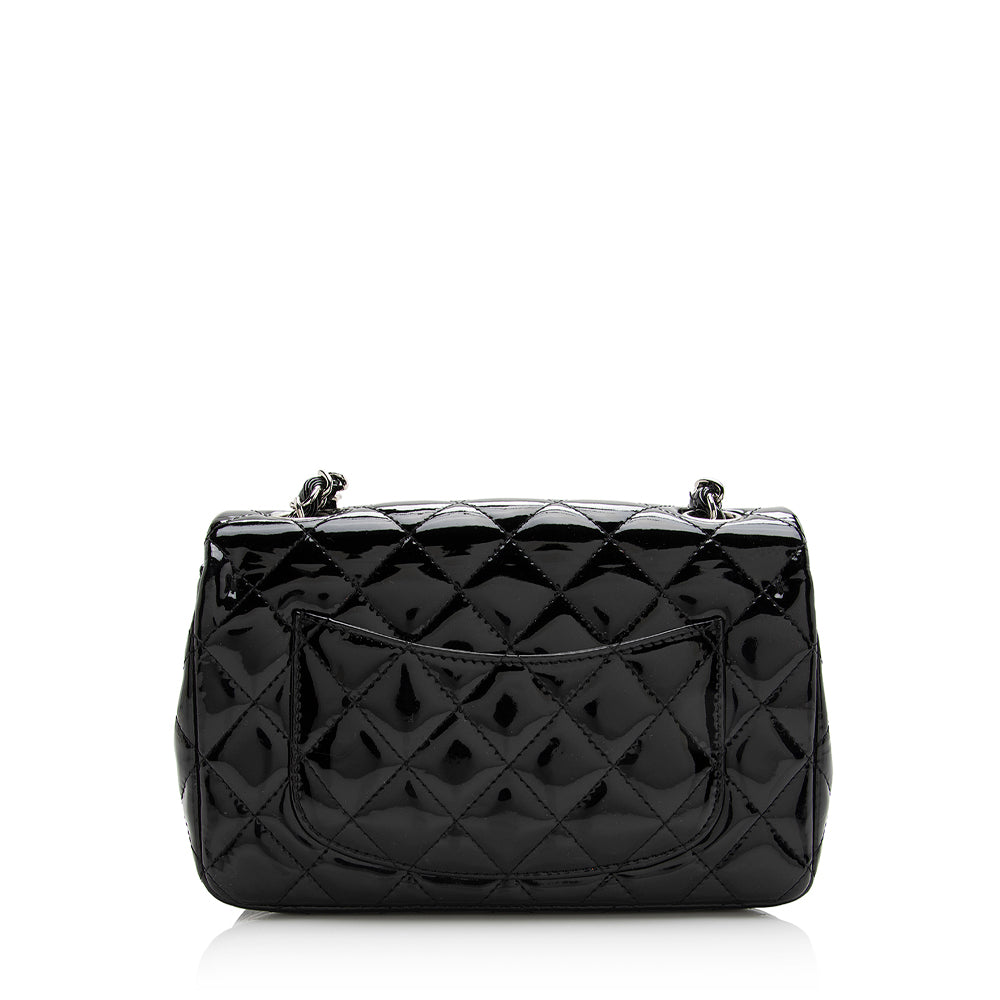 Chanel Patent Rectangular Flap SHF Leather Shoulder Bag