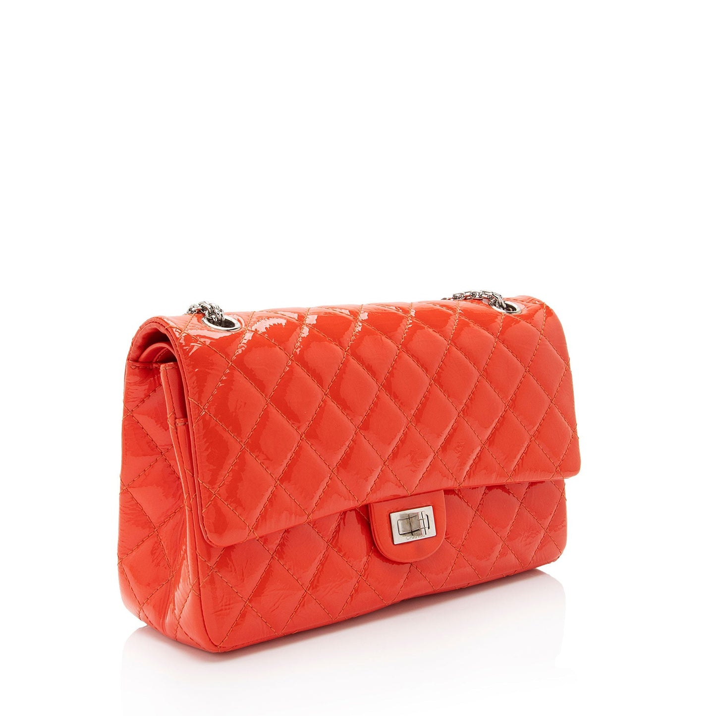 Chanel Patent Reissue 226 Double Flap Leather Shoulder Bag