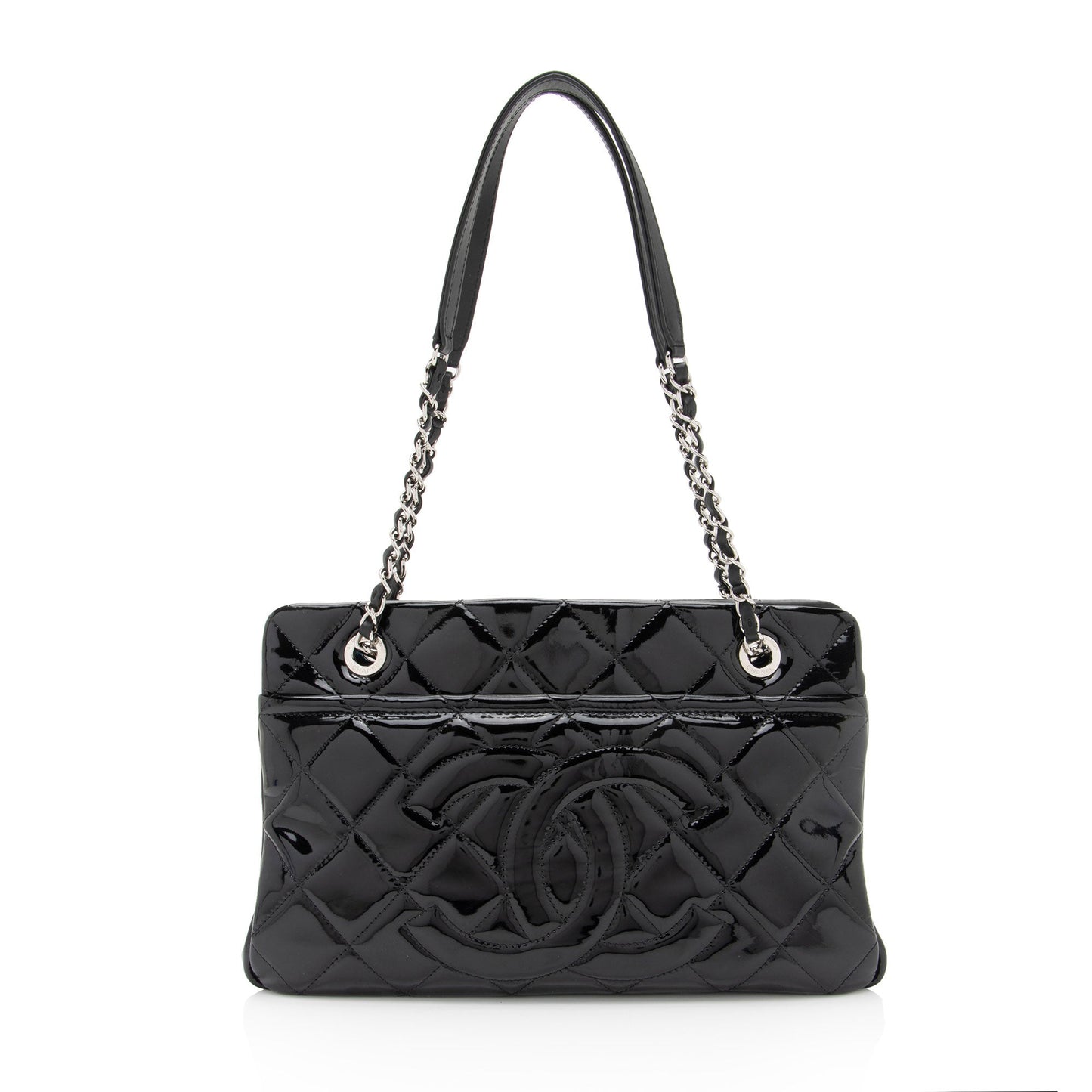 Chanel Patent Timeless CC SHF-xHTHtp Small Leather Tote Bag