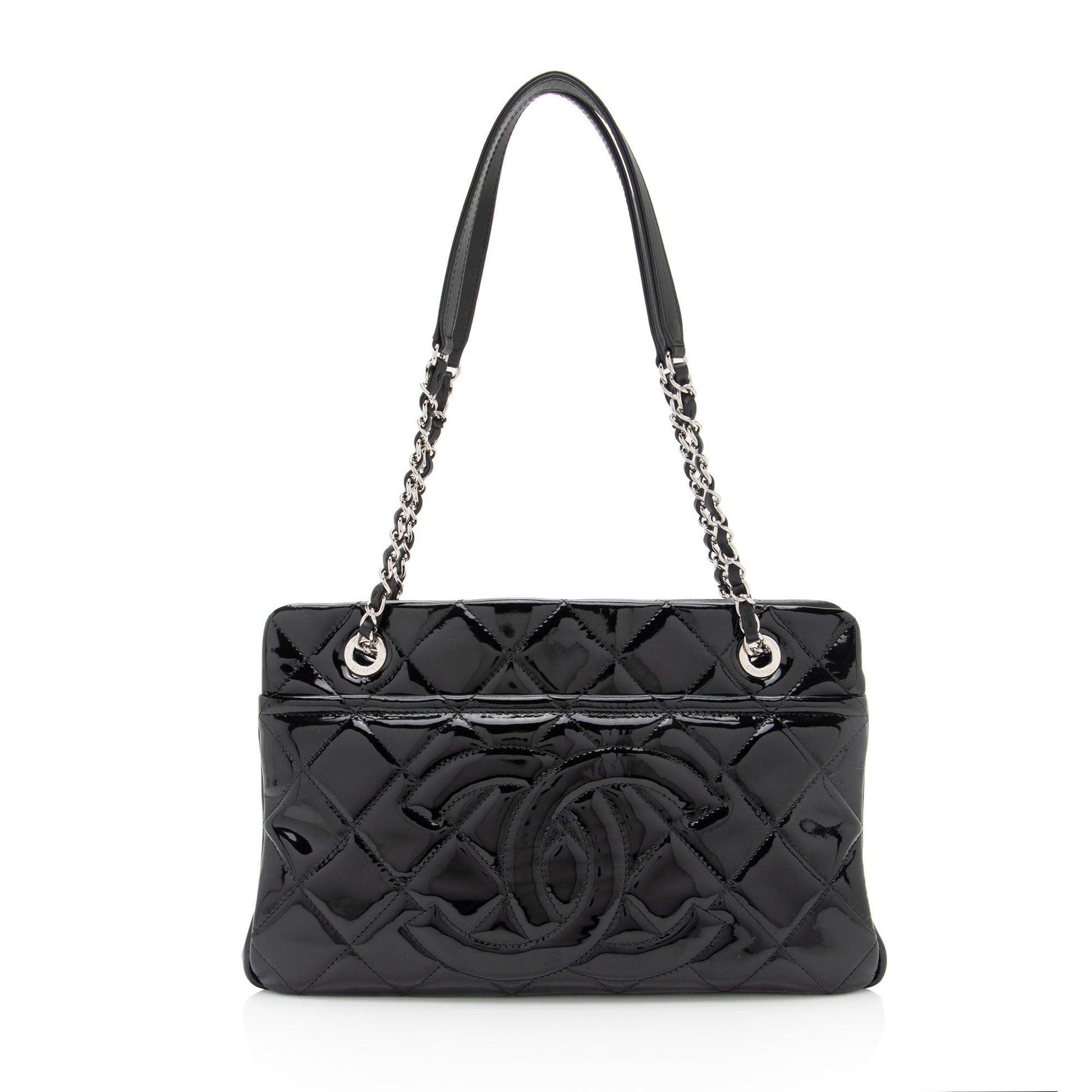 Chanel Patent Timeless CC SHF-xHTHtp Small Leather Tote Bag