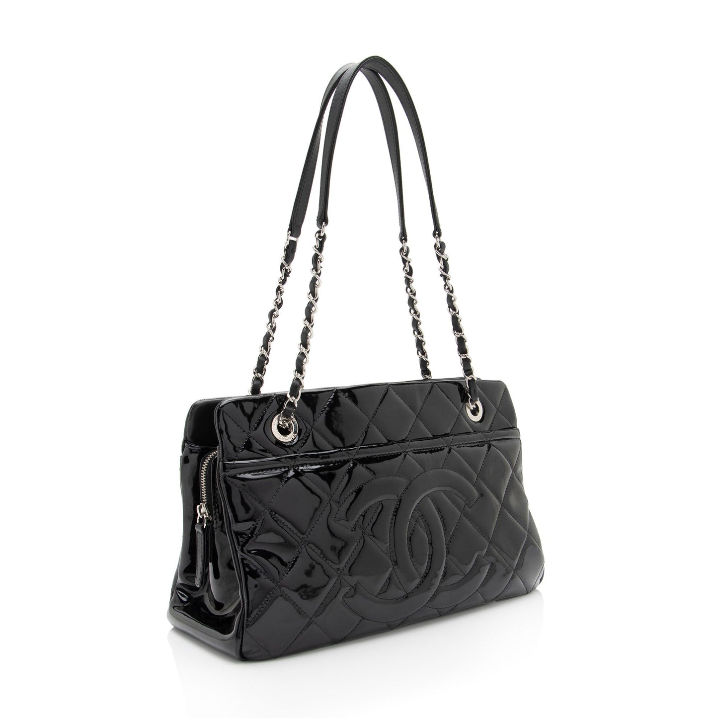 Chanel Patent Timeless CC SHF-xHTHtp Small Leather Tote Bag