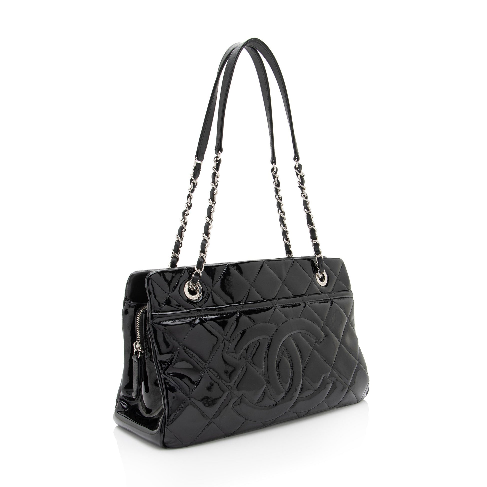 Chanel Patent Timeless CC SHF-xHTHtp Small Leather Tote Bag