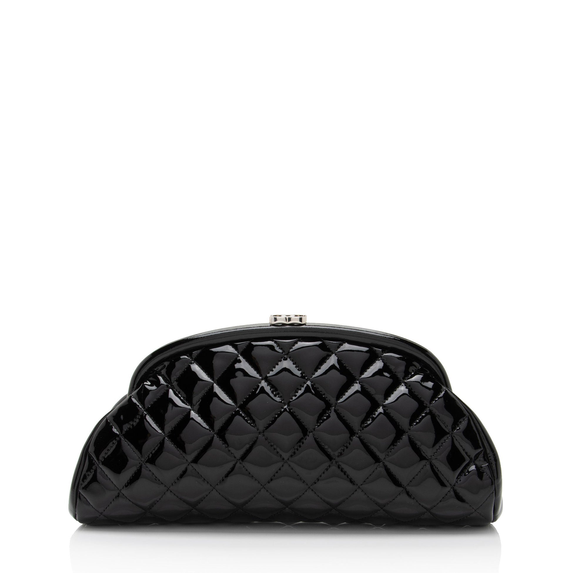 Chanel Patent Timeless SHF-QRt3pK Leather Clutch Bag