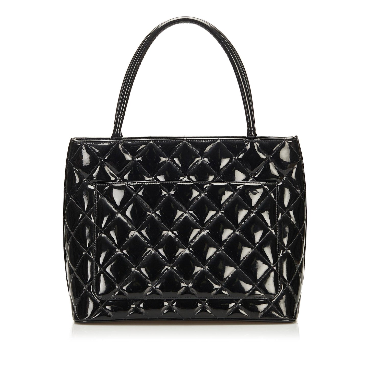 Chanel Patent Medallion SHG Tote Bag