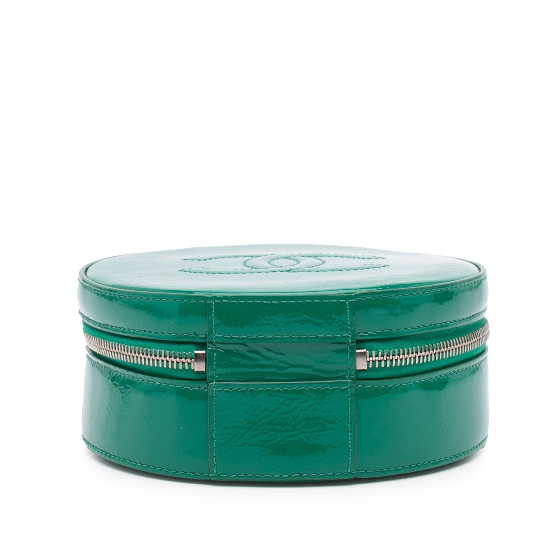 Chanel Patent Round As Earth Satchel Bag