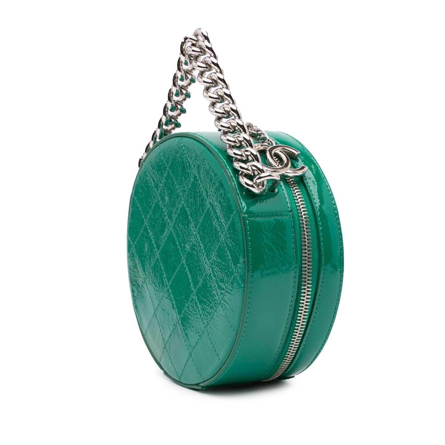 Chanel Patent Round As Earth Satchel Bag Satchel 2