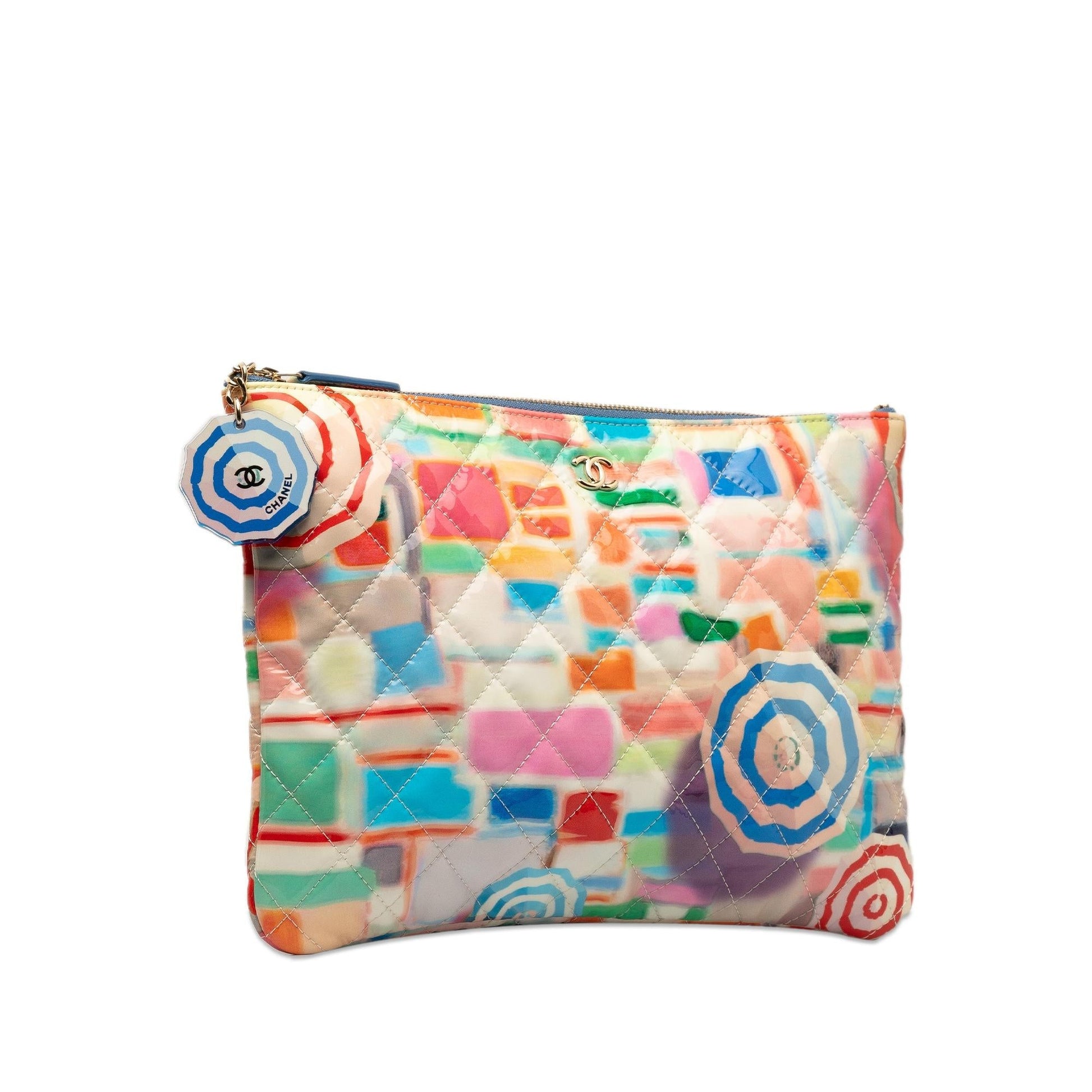 Chanel Patent Umbrella O SHG-fBoBea Clutch Bag