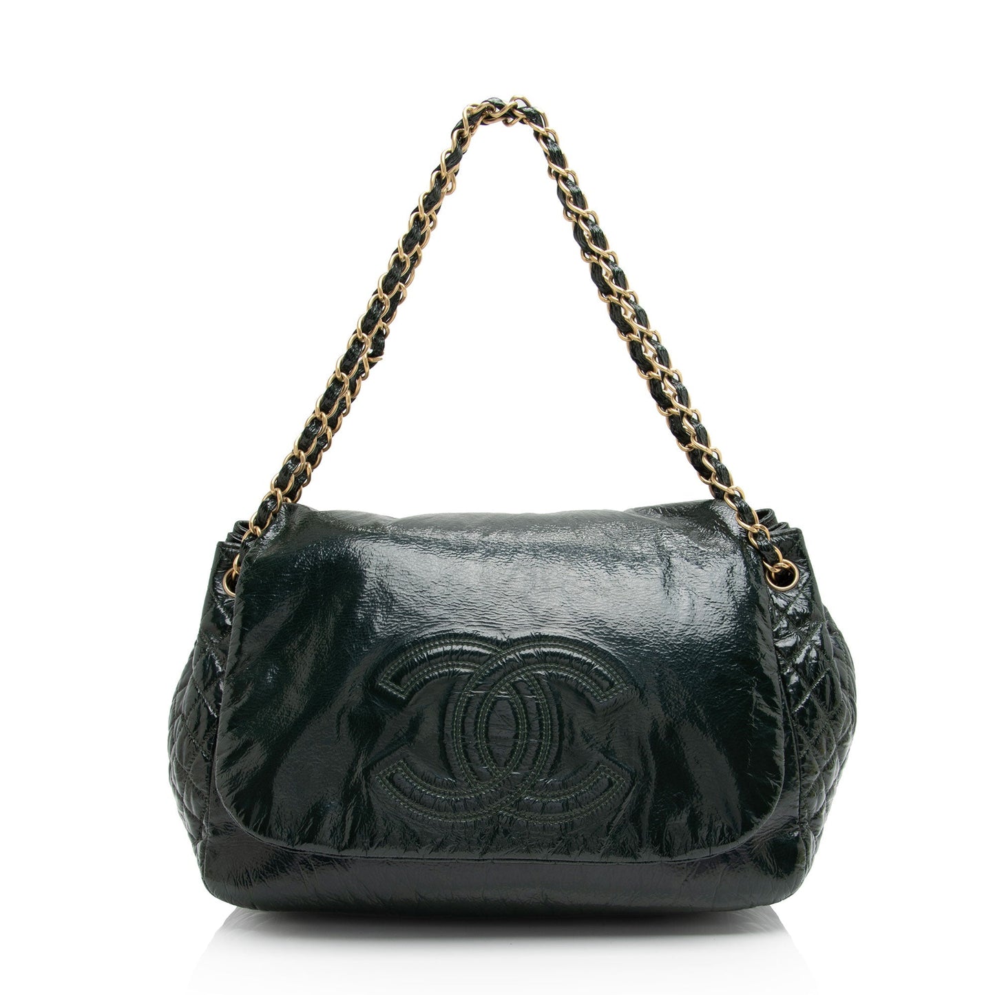 Chanel Patent Vinyl Rock SHF-X1iQCV Shoulder Bag