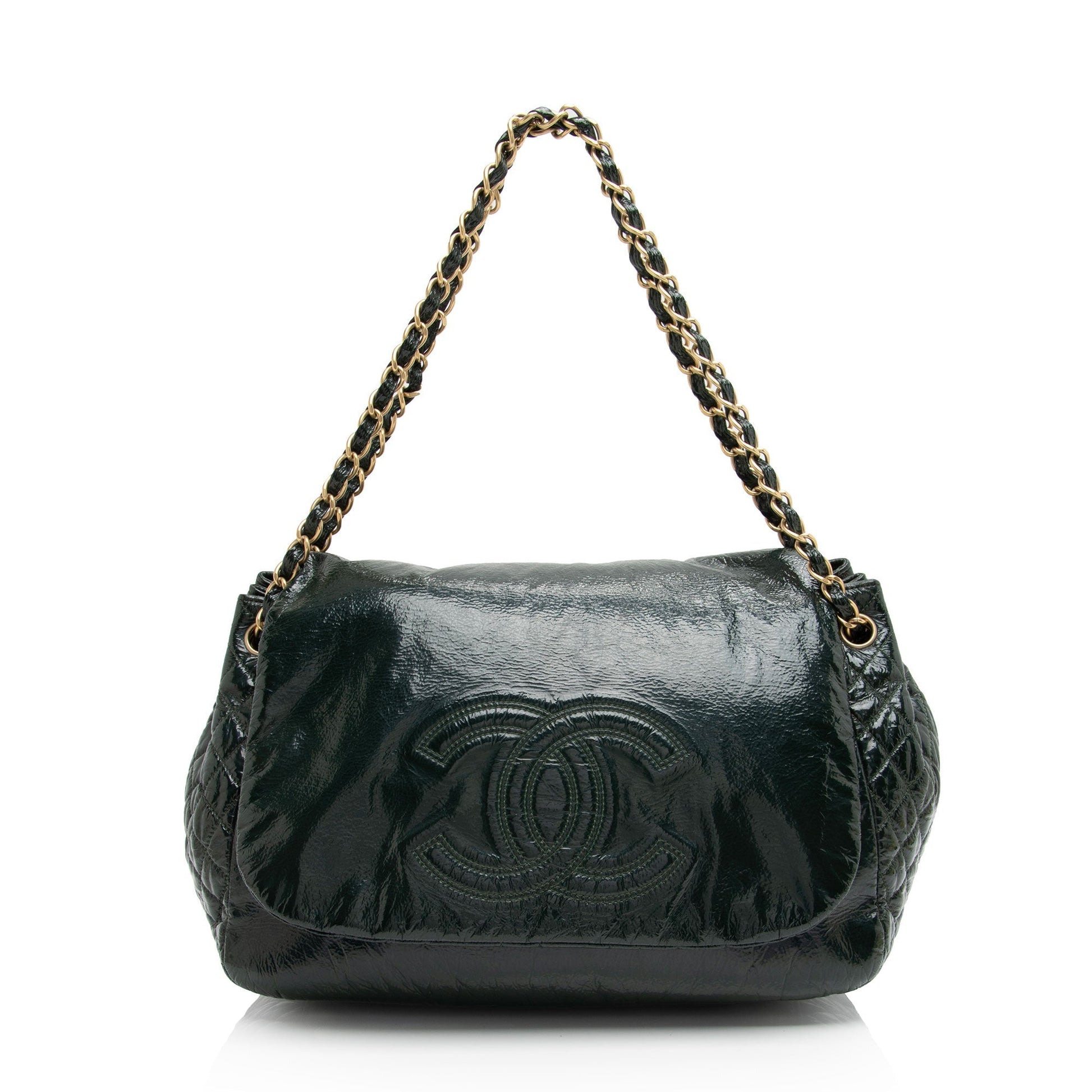 Chanel Patent Vinyl Rock SHF-X1iQCV Shoulder Bag