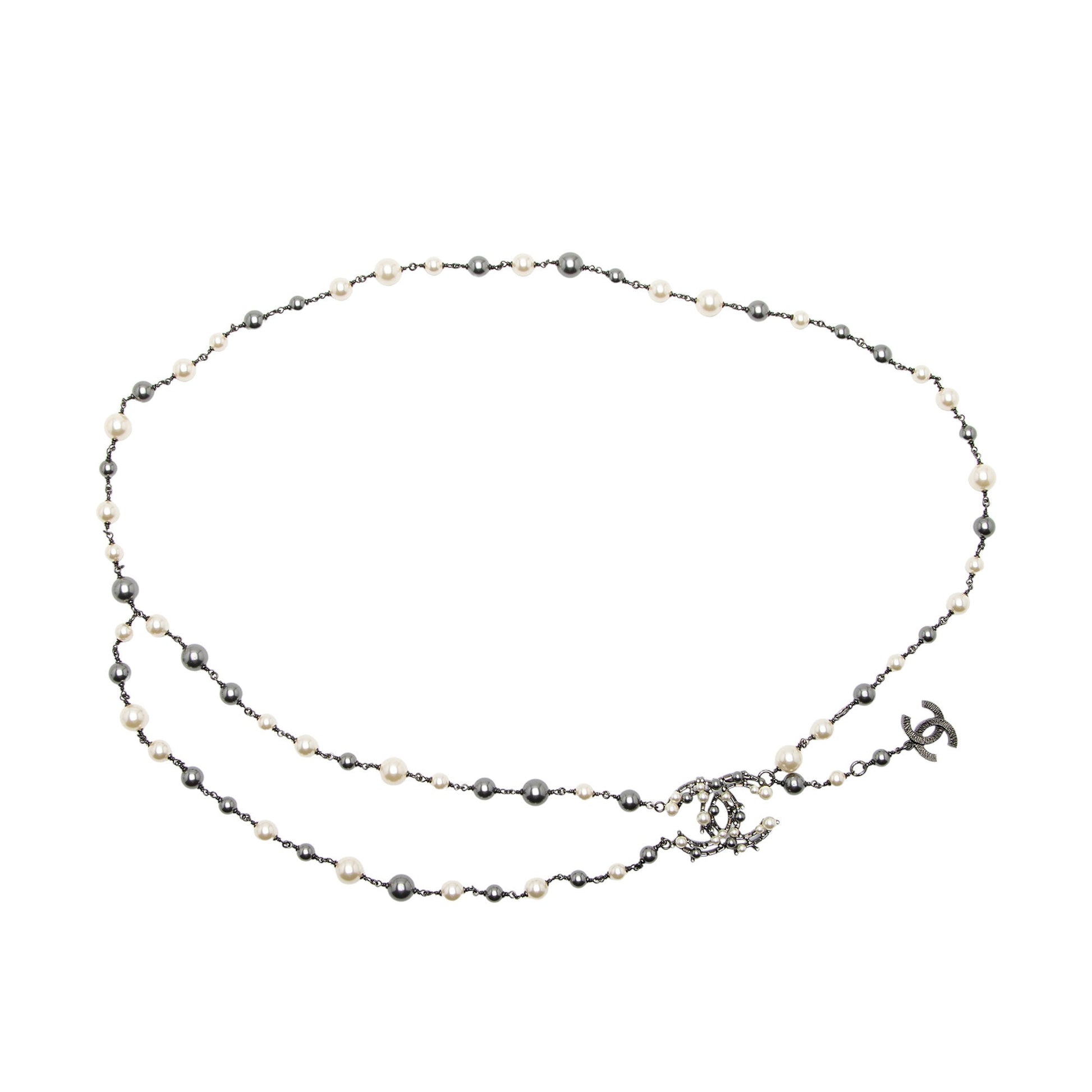 Chanel Pearl Bead CC Belt