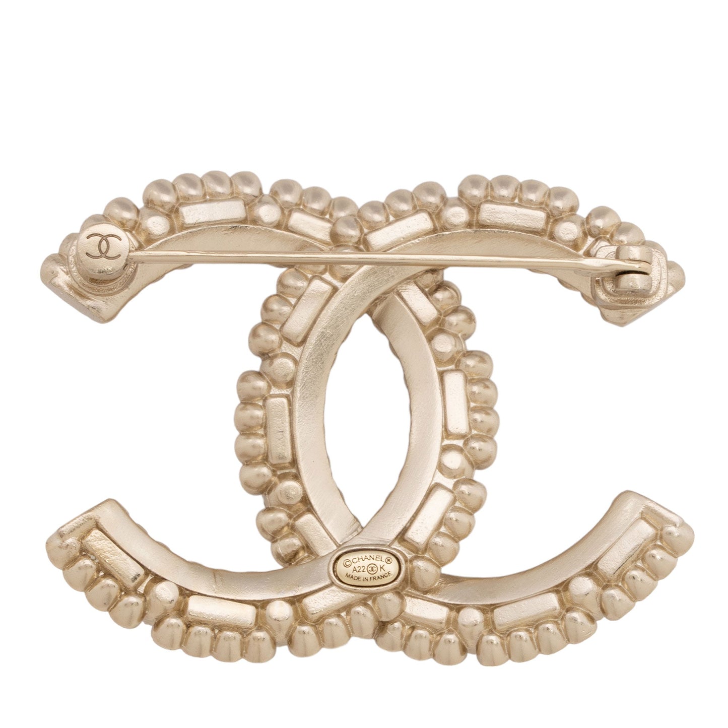 Chanel Pearl Crystal CC Brooch SHF-fHOgJc Handbag