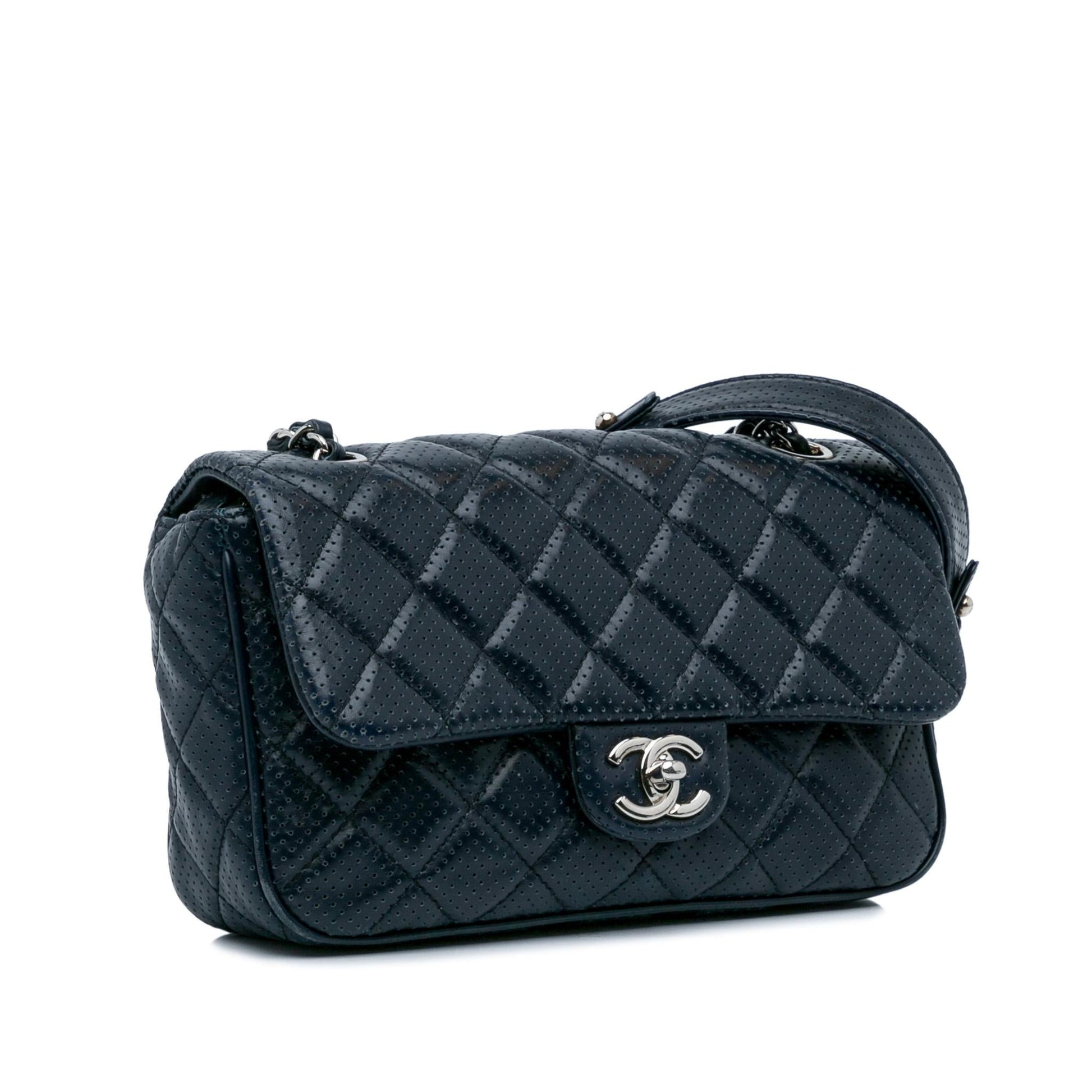 Chanel Perforated Classic Rectangular Flap Mini Bag