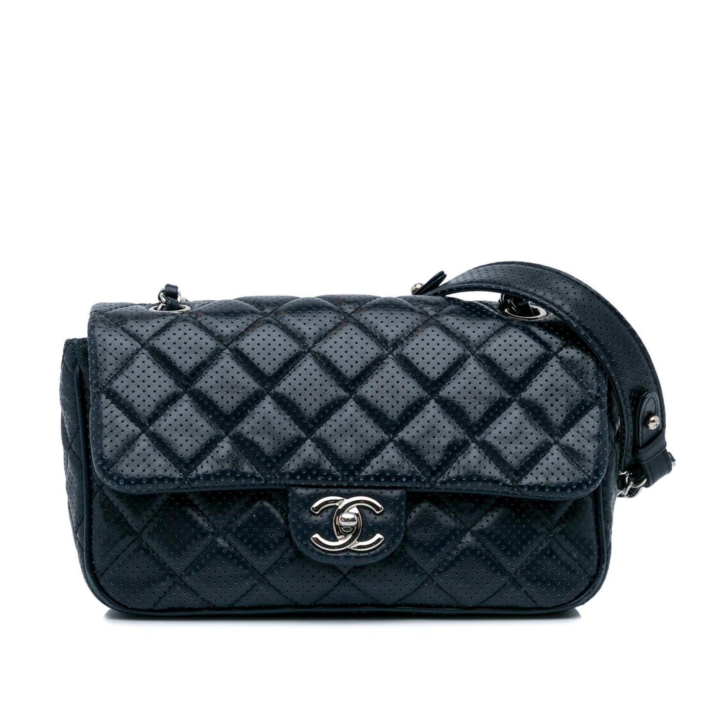 Chanel Perforated Classic Rectangular Flap Mini Bag Flap 1