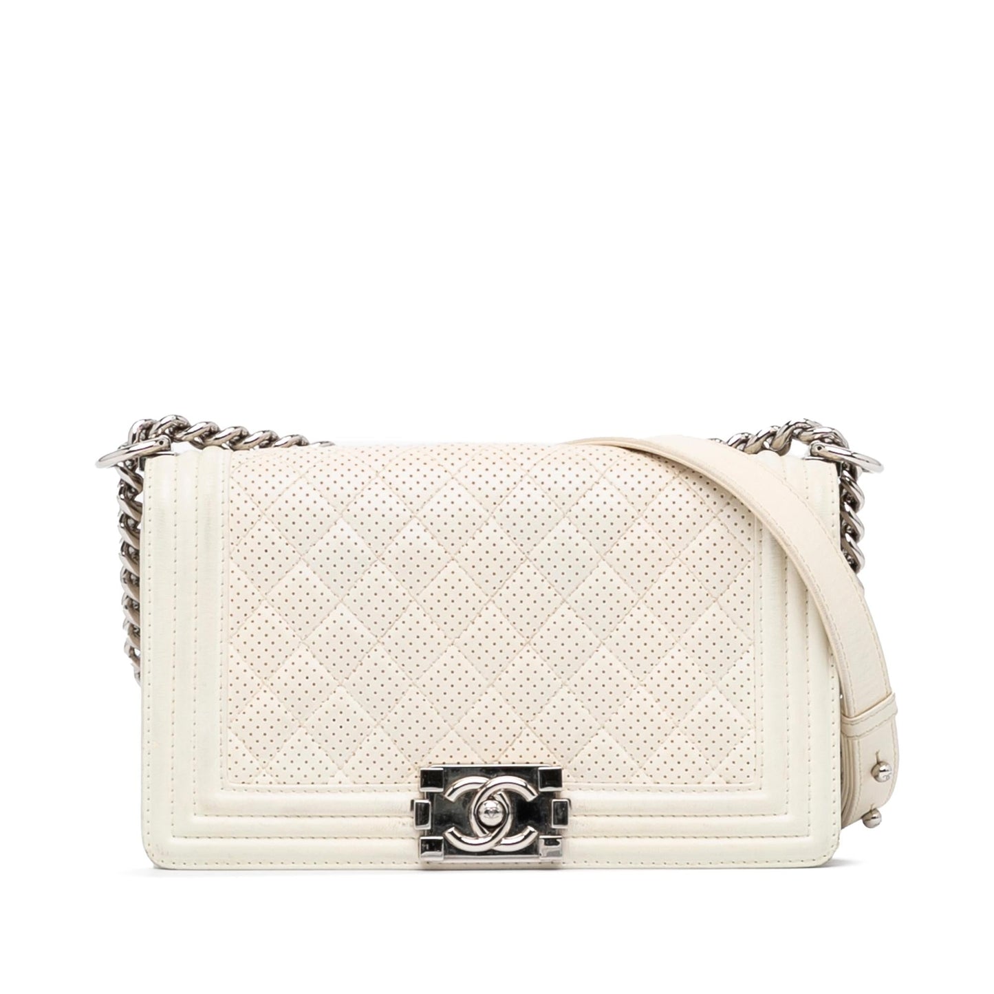 Chanel Perforated Lambskin Boy Flap SHG-j0q4NI Handbag